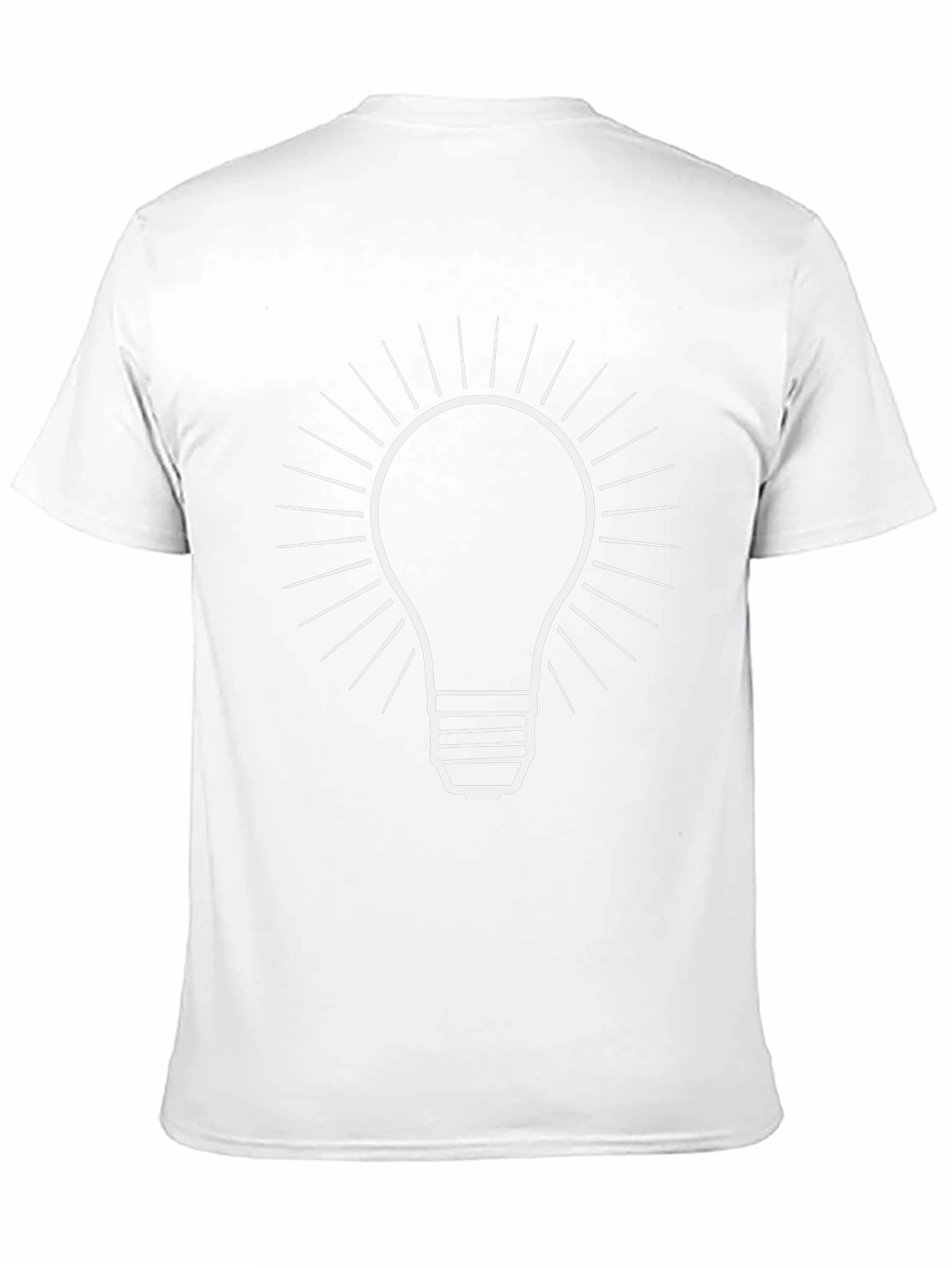 Light Bulb Graphic Tee - Black Cotton Blend