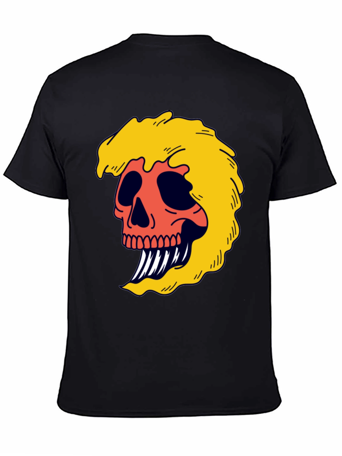 Skull Graphic Tee - Bold & Edgy Black T-Shirt