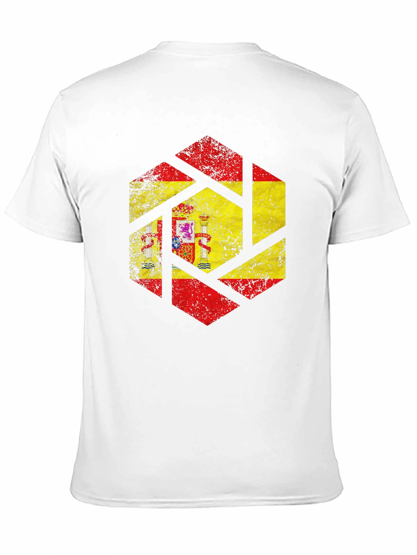 Spain Flag Distressed Graphic Tee