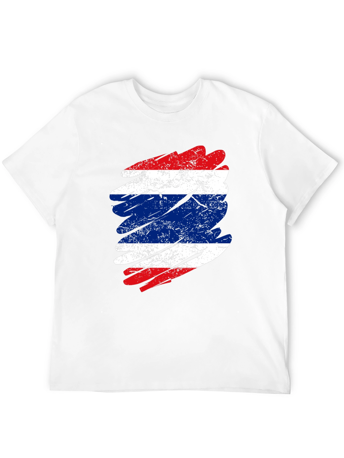 Thailand Flag T-Shirt Distressed Grunge Thai Pride