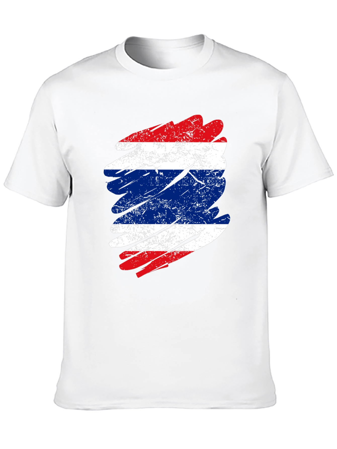 Thailand Flag T-Shirt Distressed Grunge Thai Pride