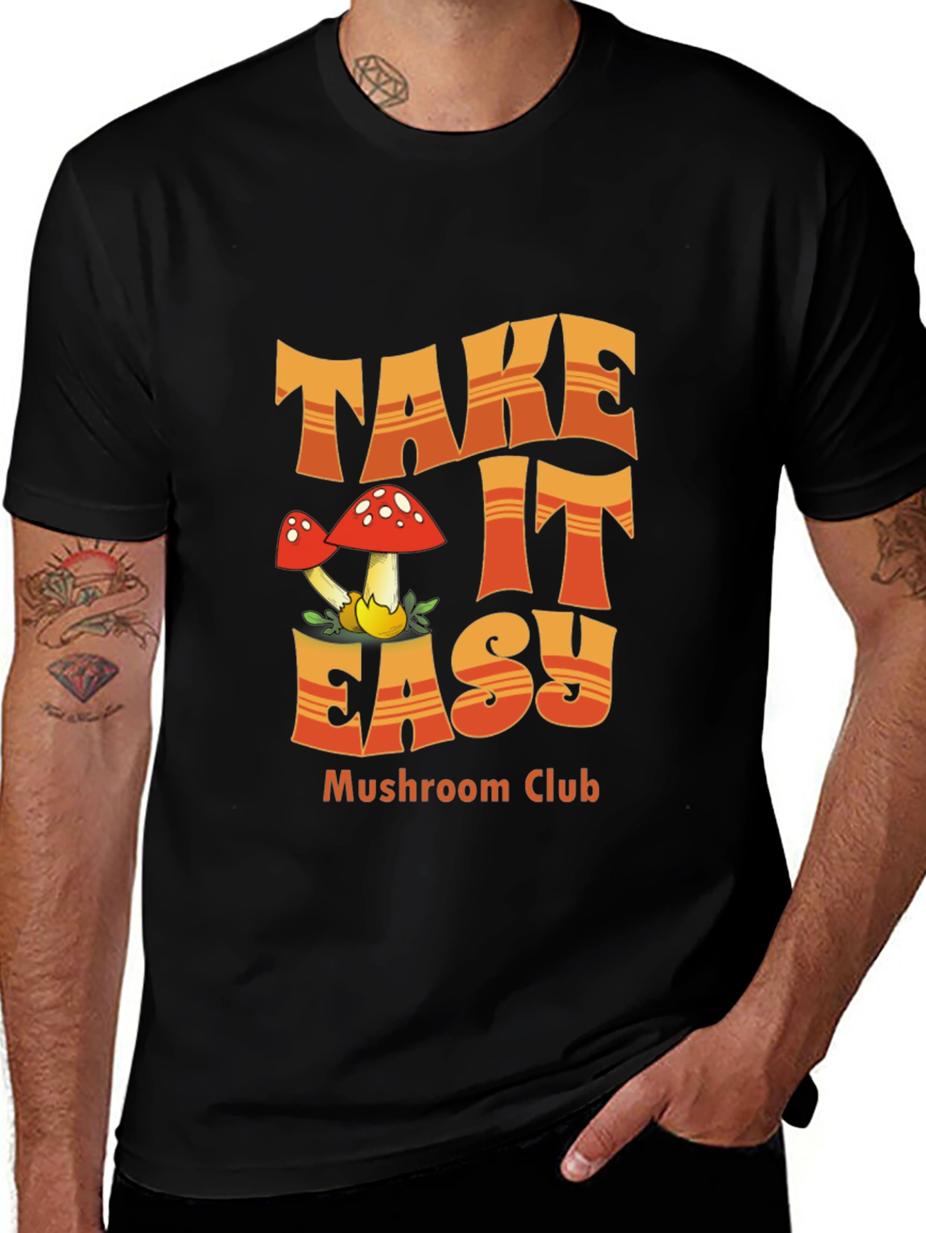 Take It Easy Mushroom Club T-Shirt