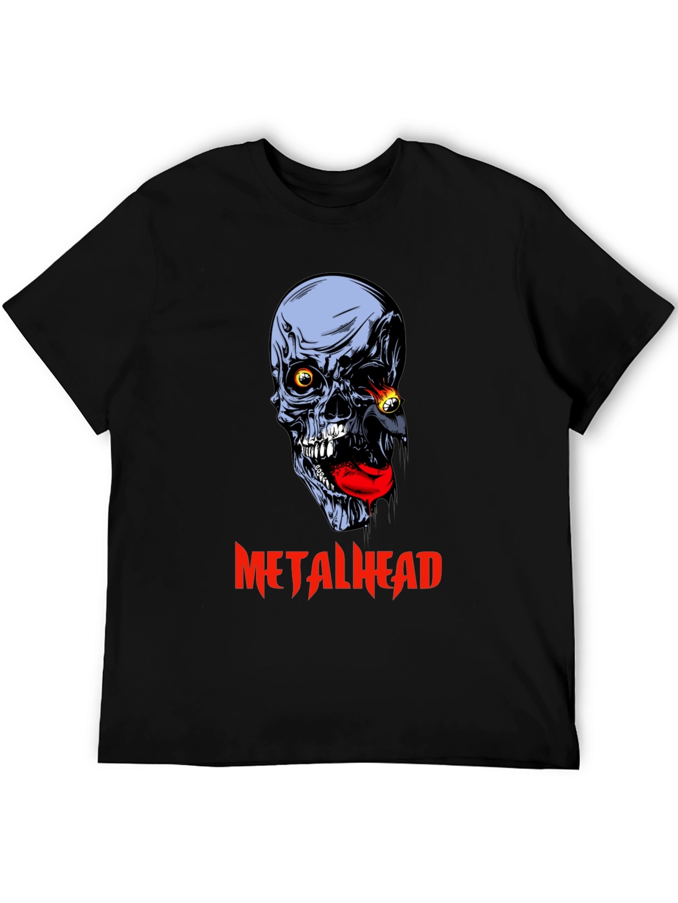 Metalhead Skull T-Shirt - Graphic Print