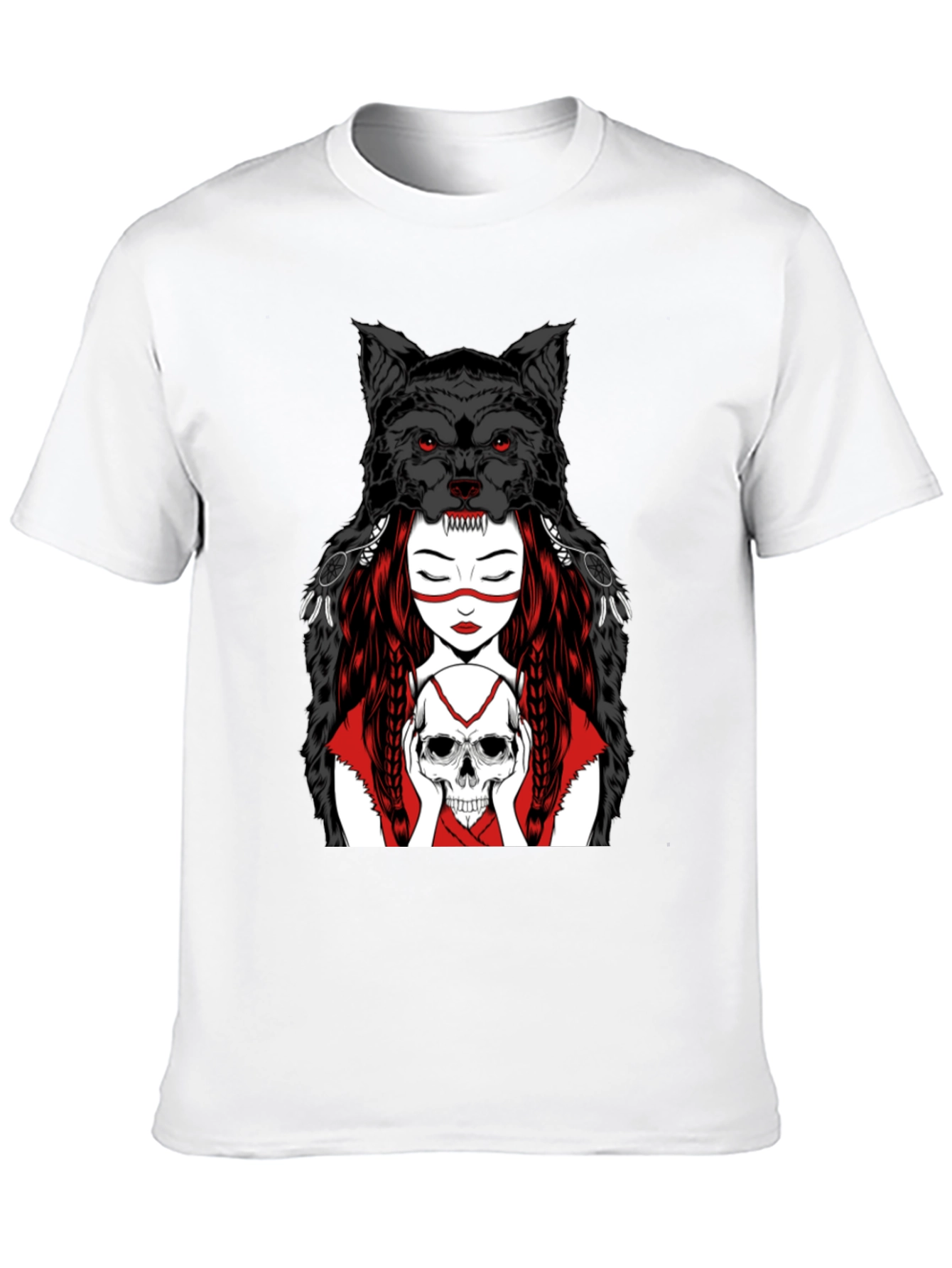 Wolf Spirit Graphic Tee - Black T-Shirt