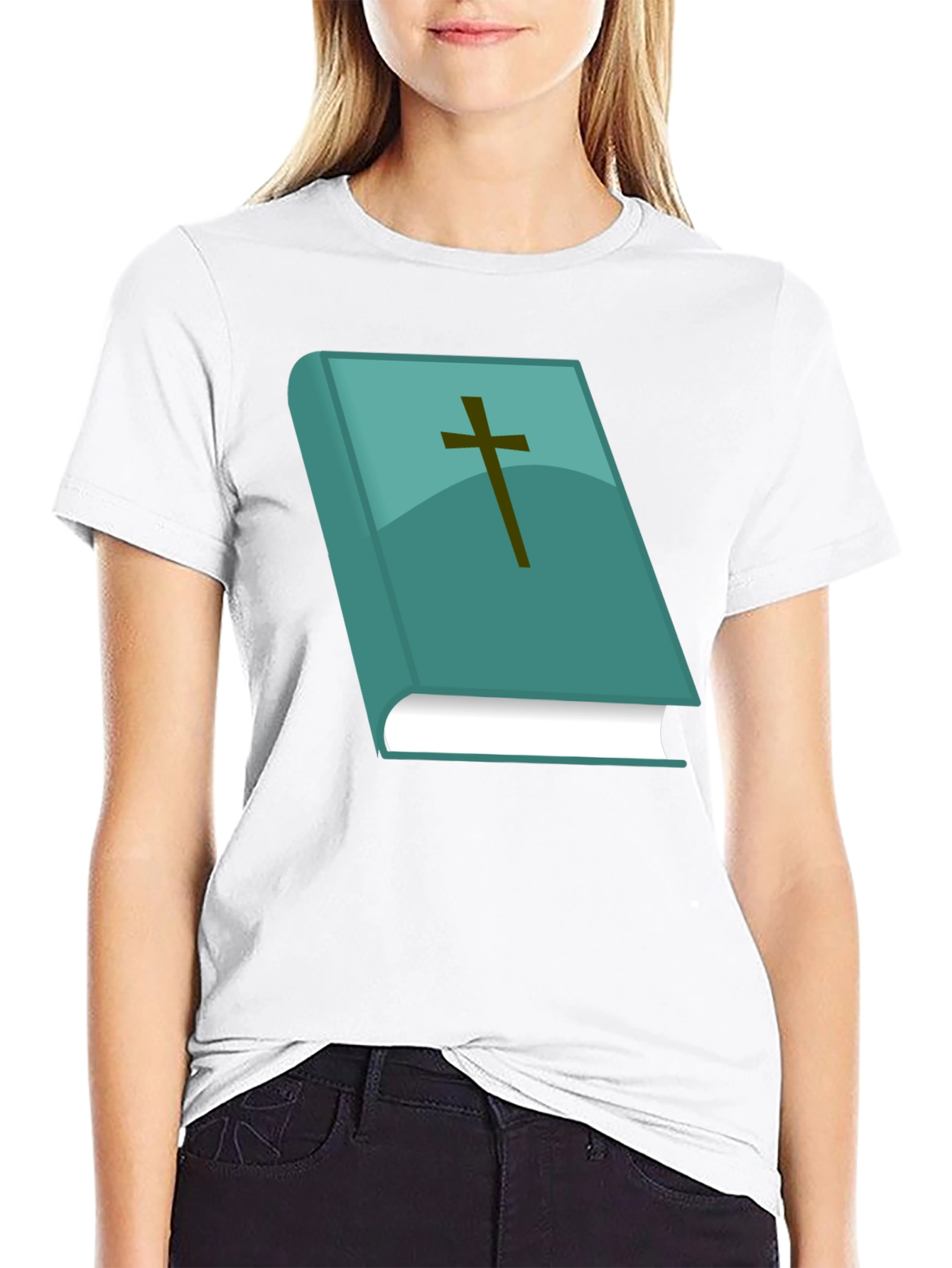 Faith Inspired Graphic Tee: Bible Cross