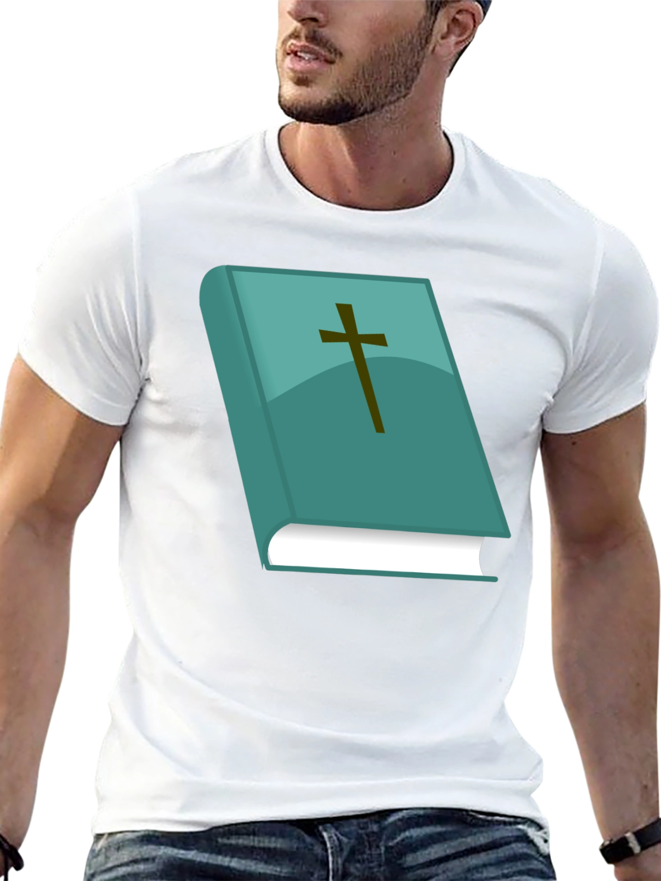 Faith Inspired Graphic Tee: Bible Cross