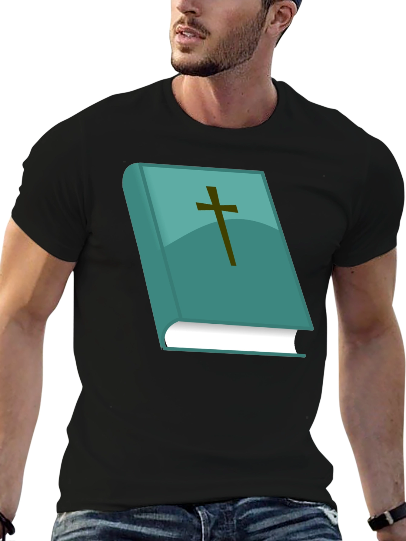 Faith Inspired Graphic Tee: Bible Cross