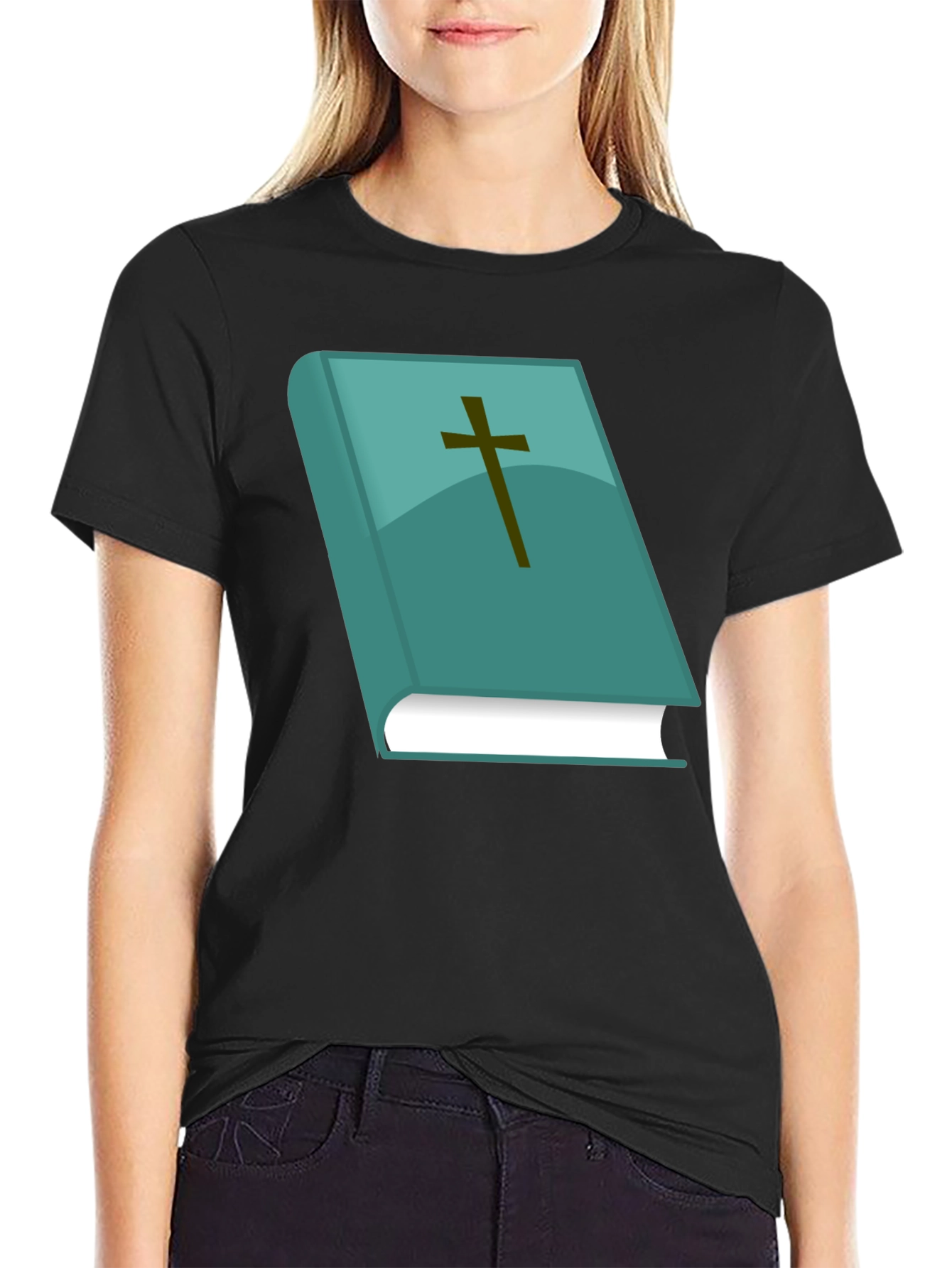 Faith Inspired Graphic Tee: Bible Cross