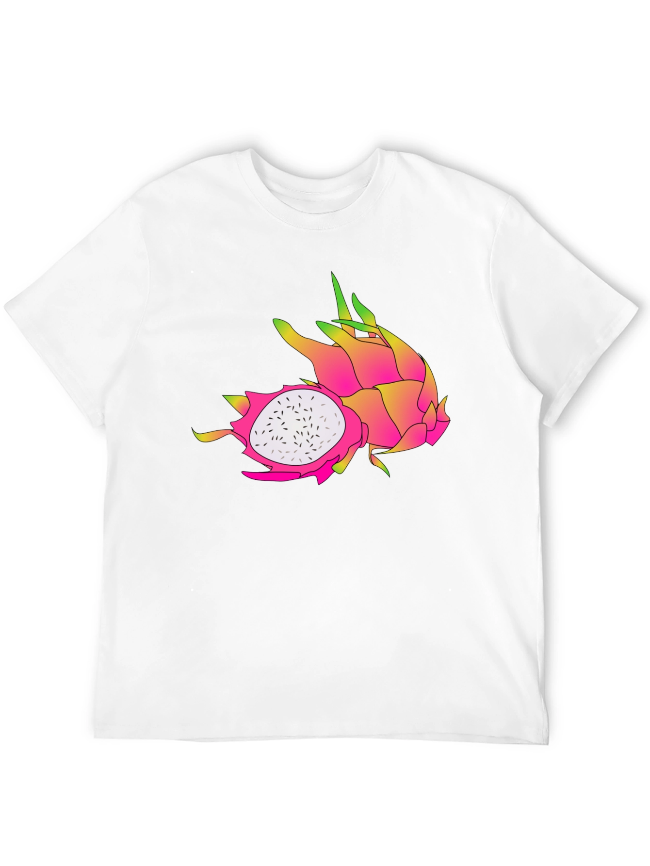 Dragon Fruit Graphic Black T-Shirt