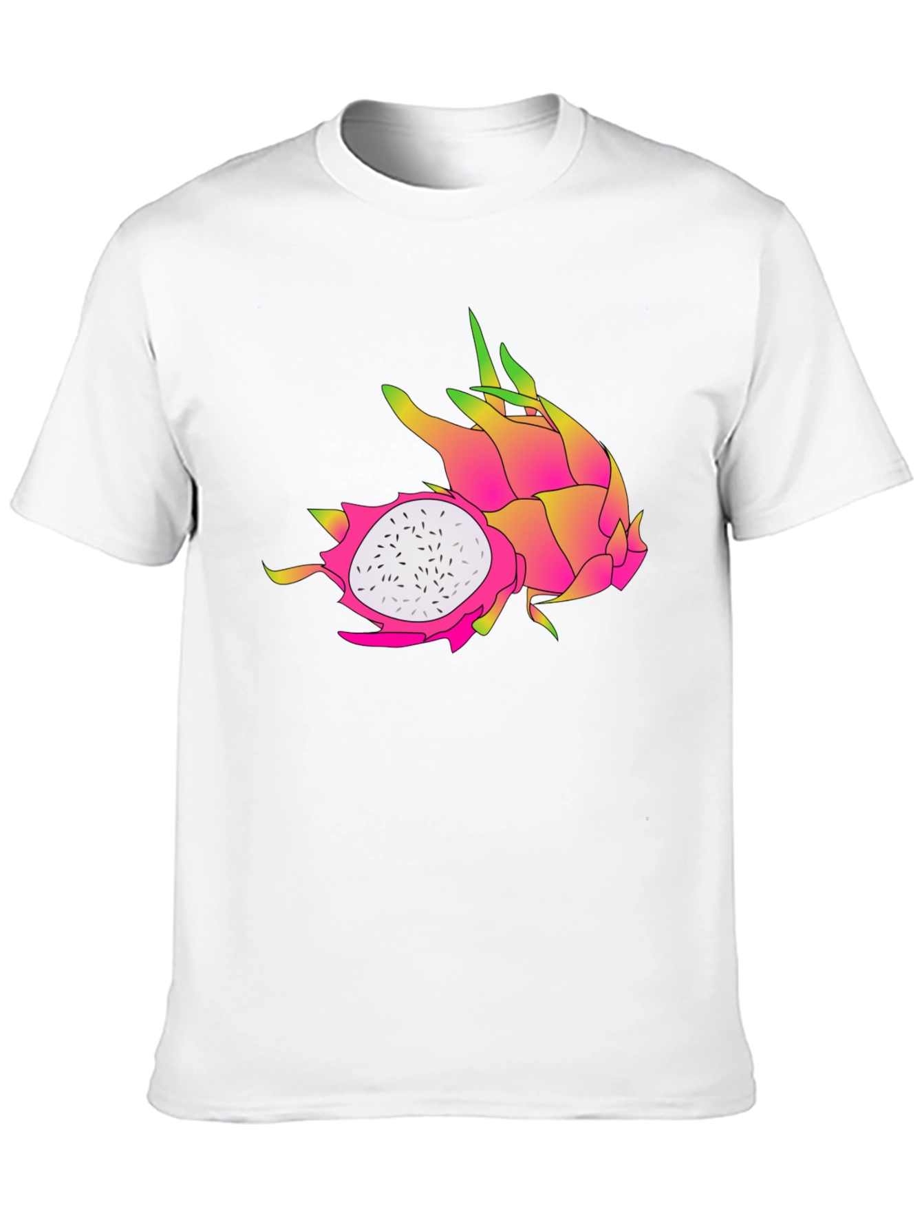 Dragon Fruit Graphic Black T-Shirt