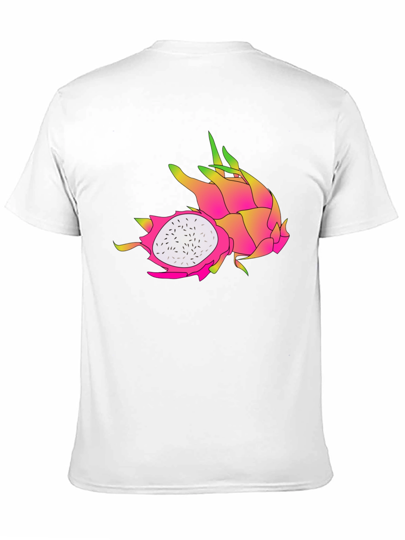 Dragon Fruit Graphic Black T-Shirt