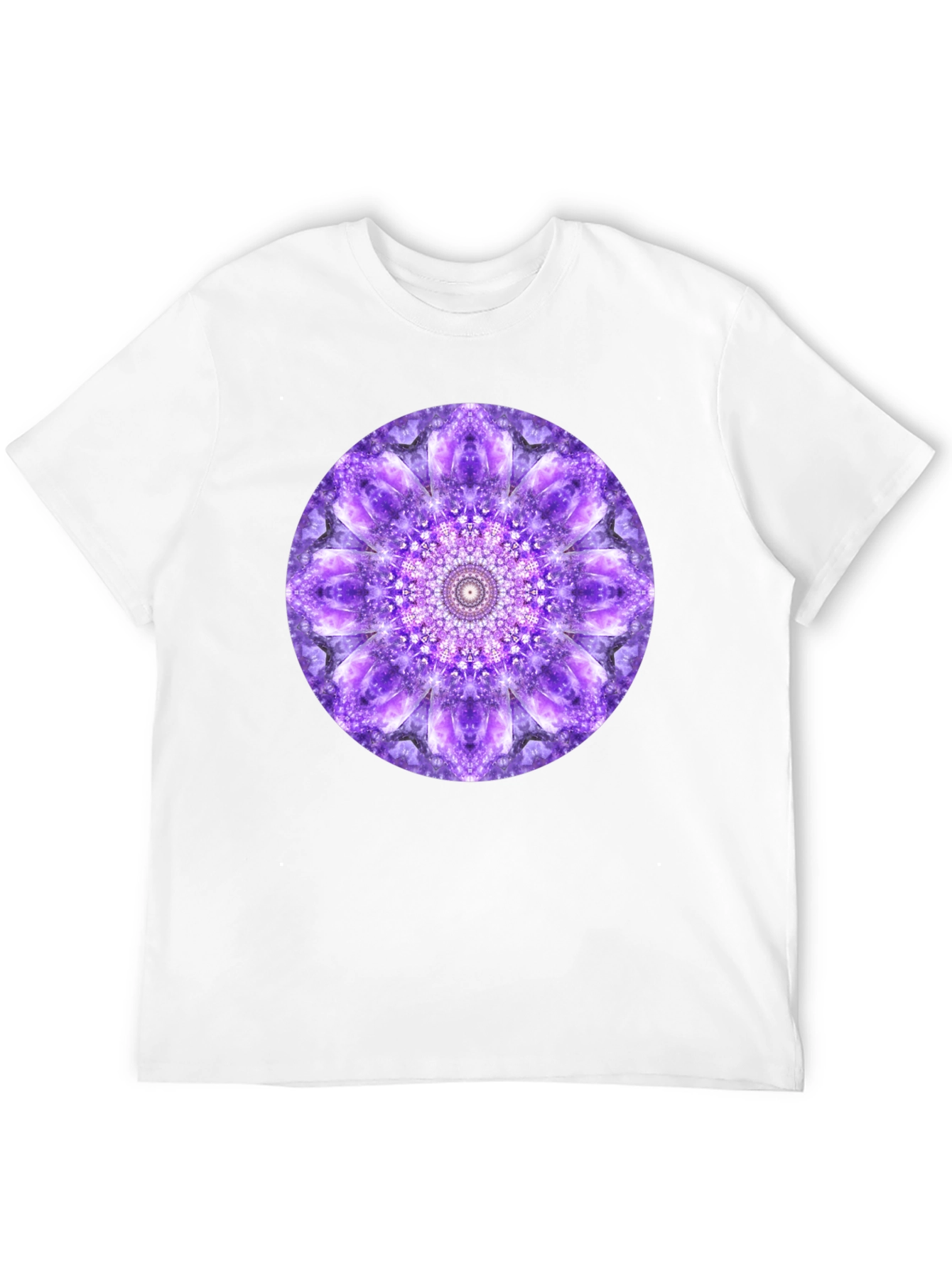 Purple Mandala Graphic Print T-Shirt