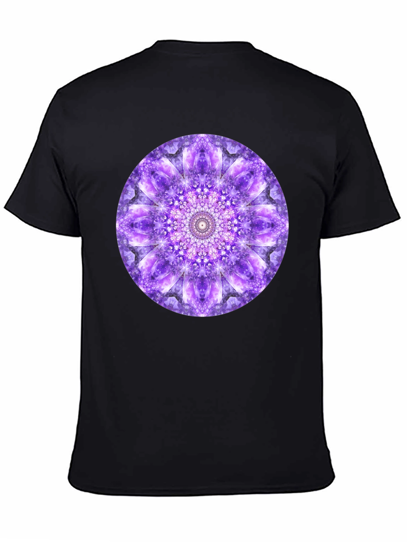 Purple Mandala Graphic Print T-Shirt