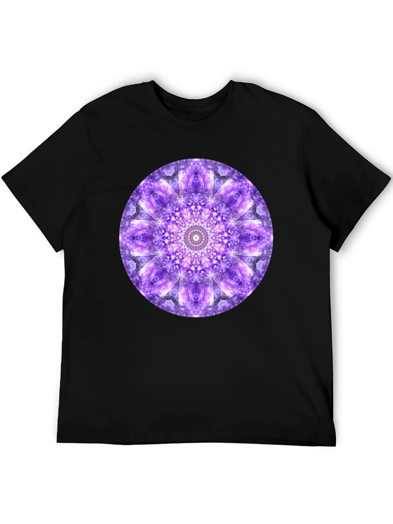Purple Mandala Graphic Print T-Shirt