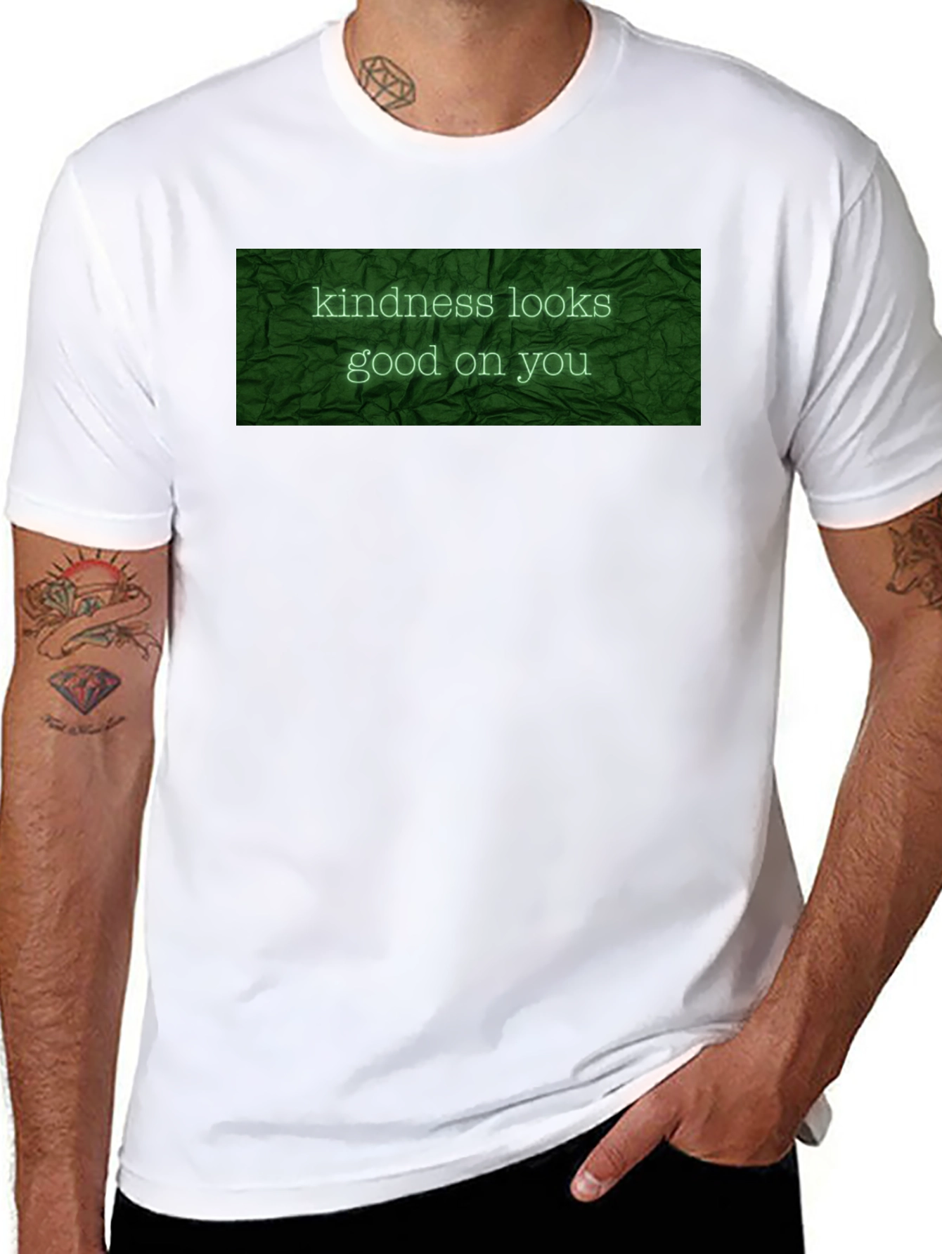 Kindness Looks Good on You - Black T-Shirt