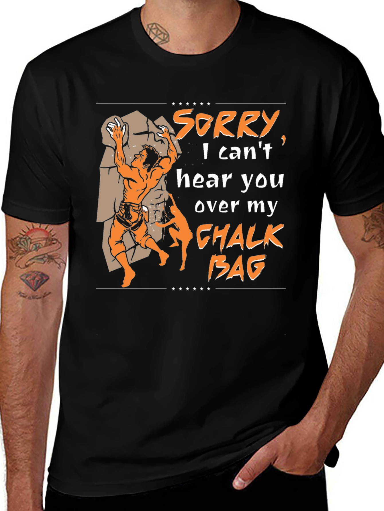 Climbing Chalk Bag Graphic T-Shirt