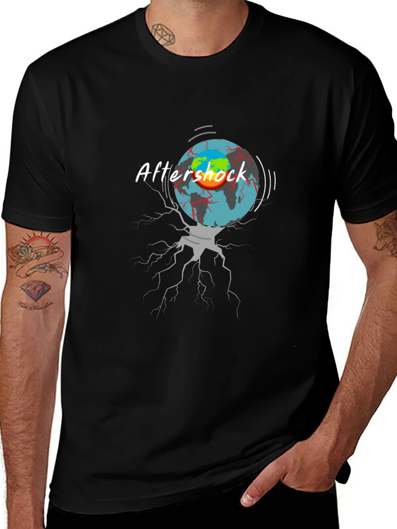 Aftershock Graphic Tee - Earth Shattering Design