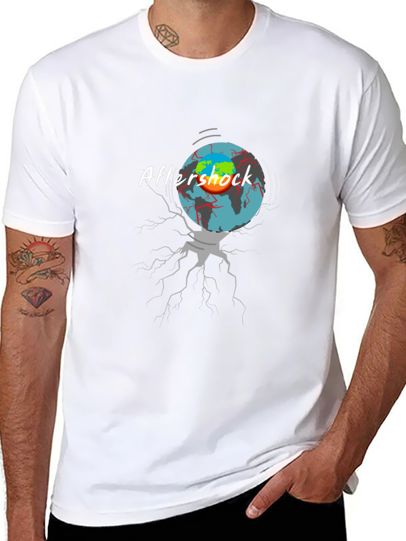 Aftershock Graphic Tee - Earth Shattering Design