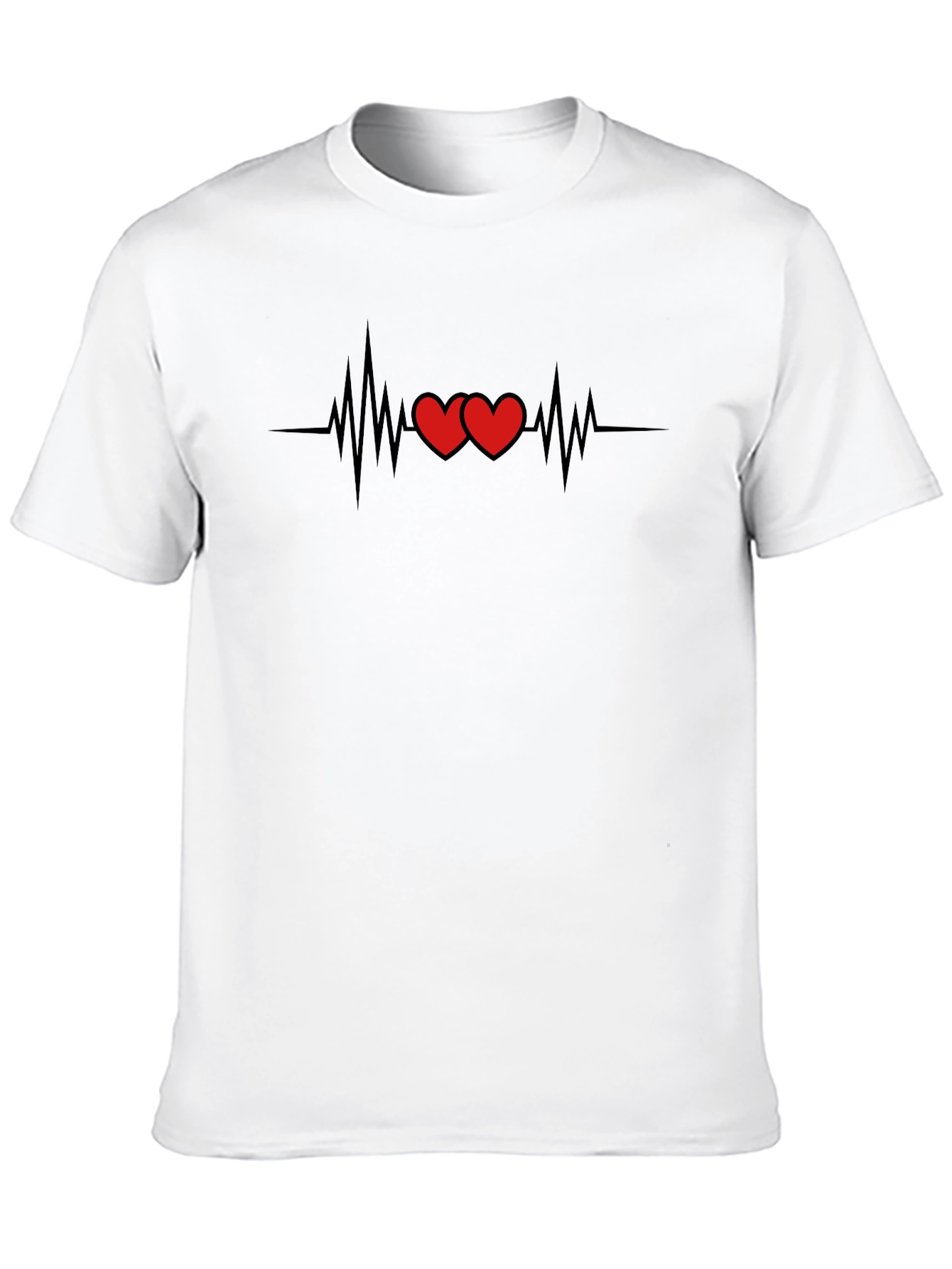 Heartbeat Love T-Shirt - Graphic Tee for Romantics