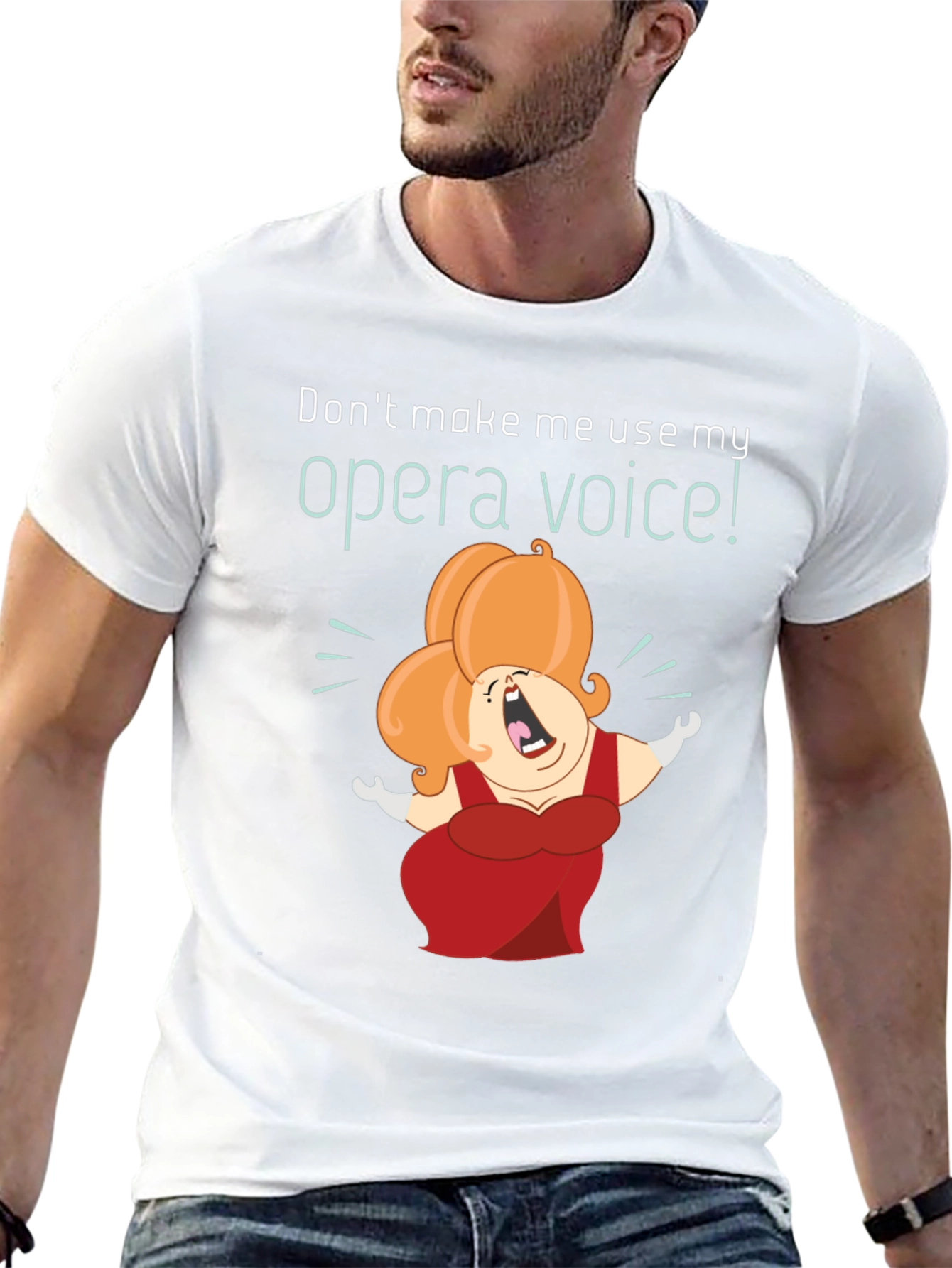 Opera Voice T-Shirt - Humorous Graphic Tee