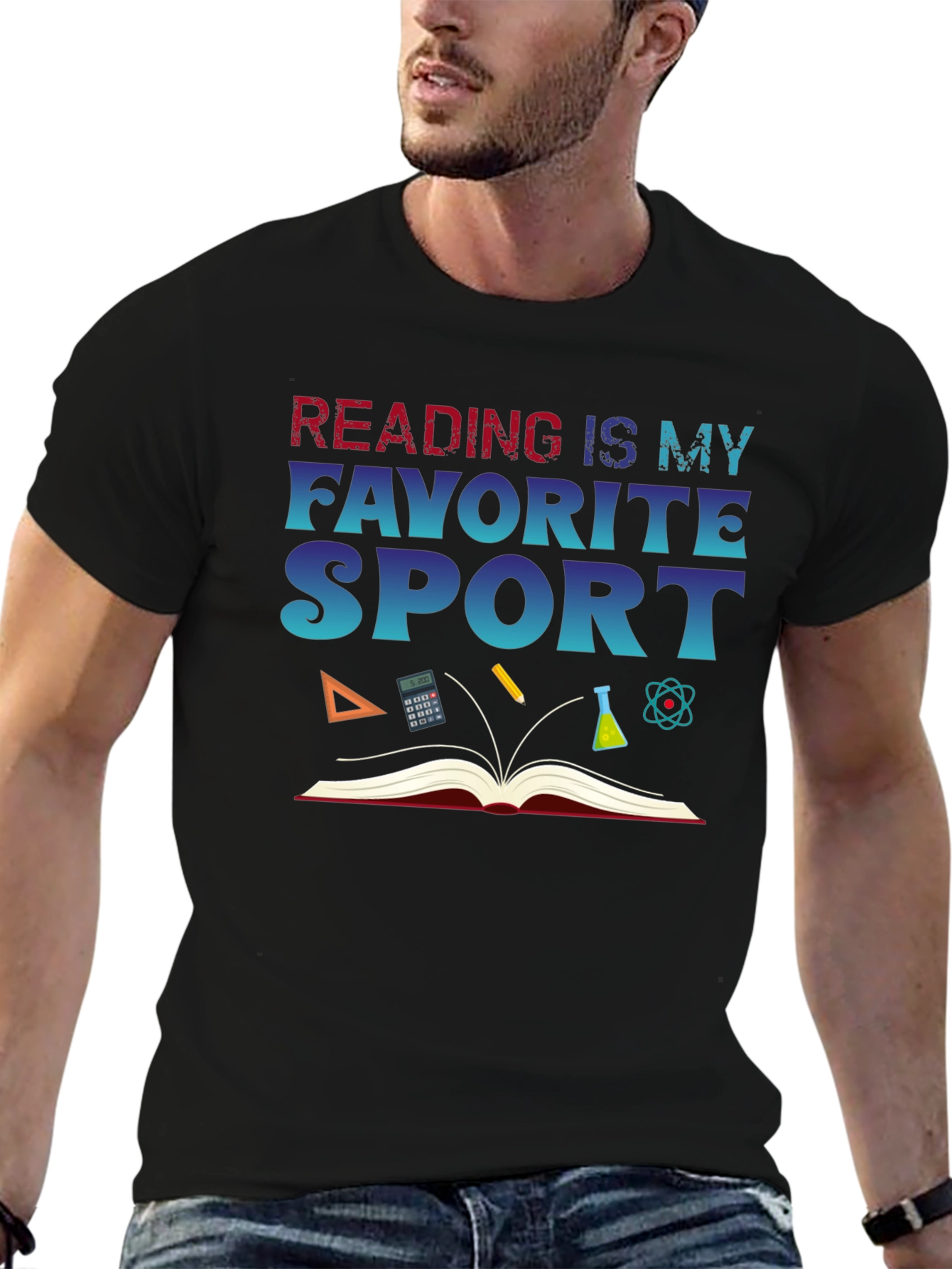 Reading is My Favorite Sport Graphic Tee