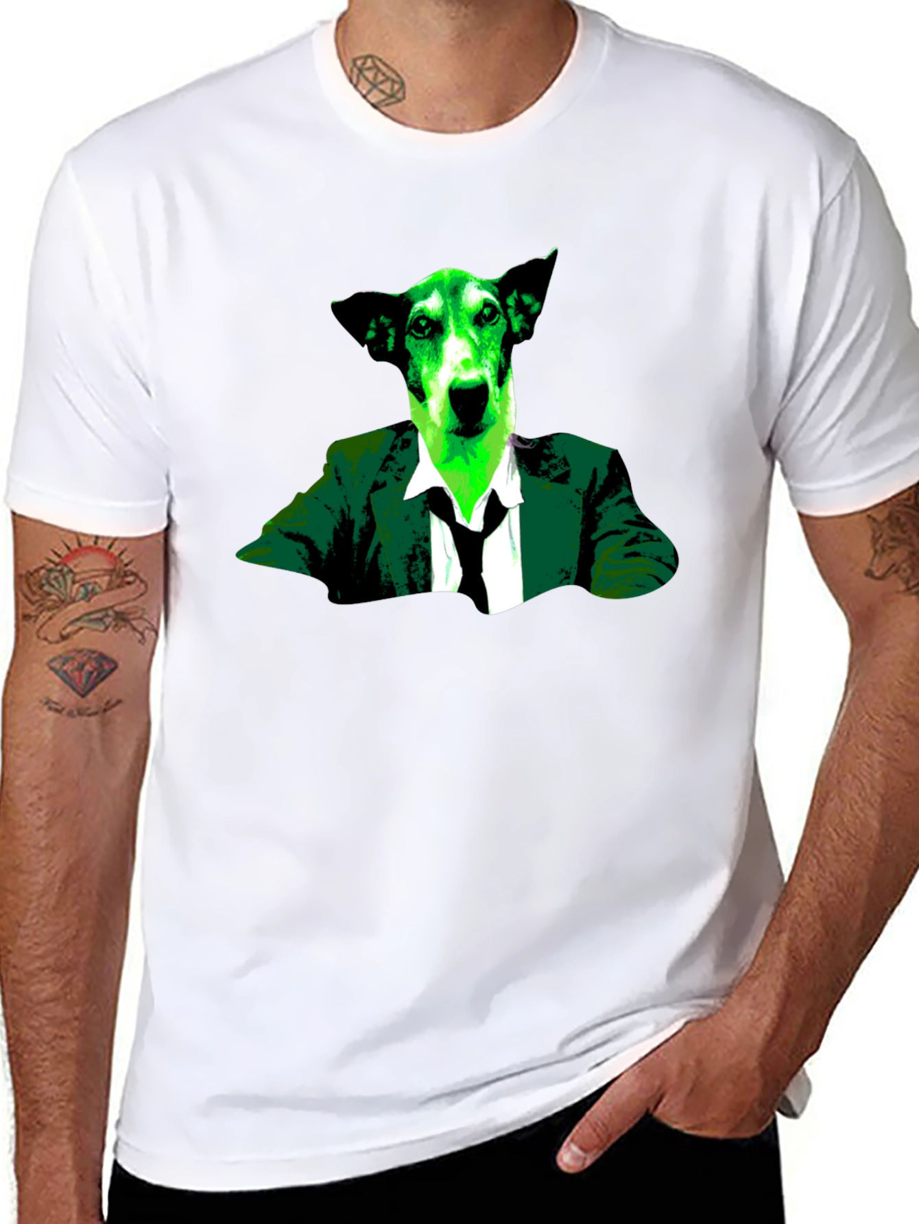 Dog Suit Graphic Tee - Stylish & Unique