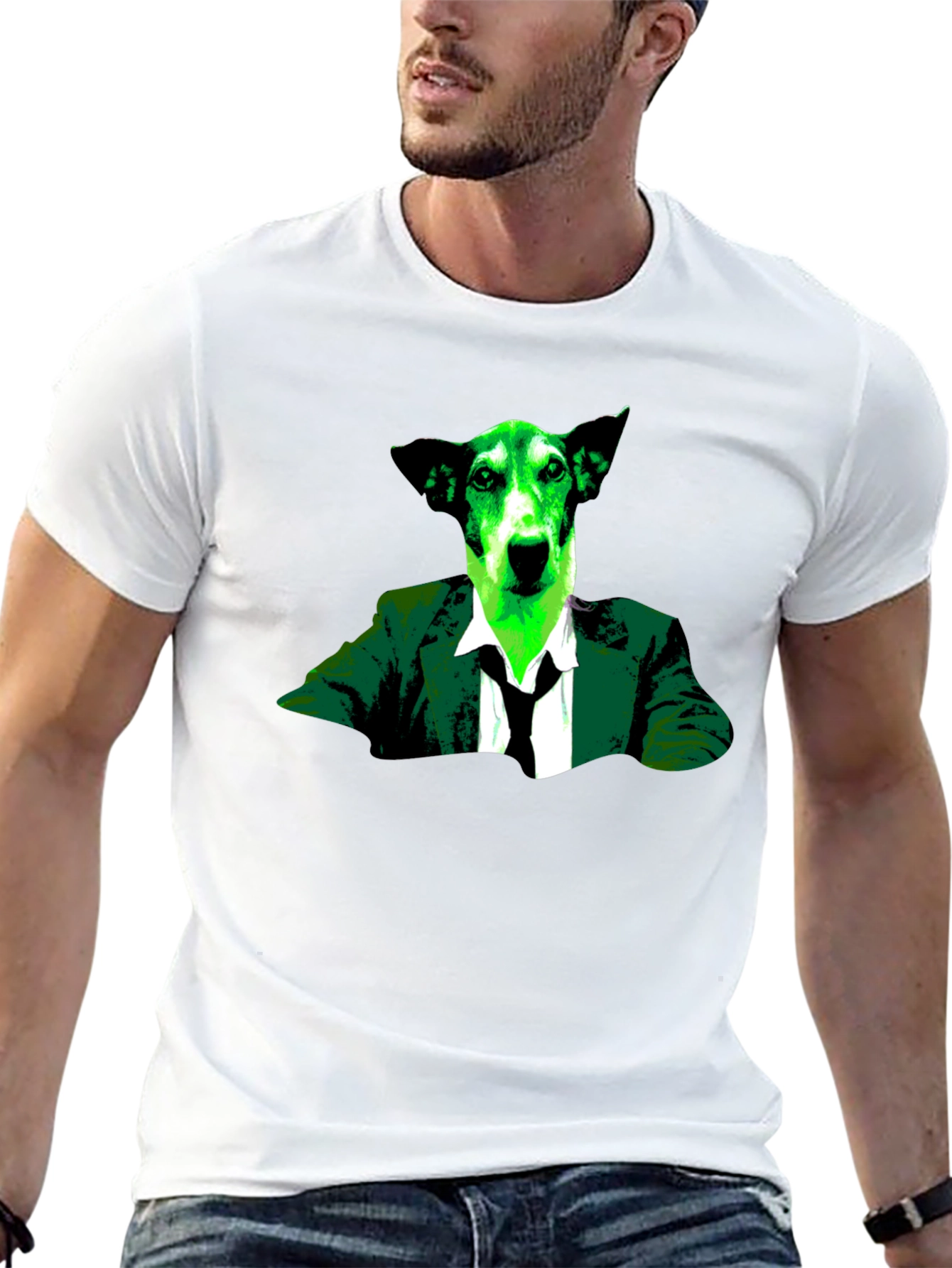 Dog Suit Graphic Tee - Stylish & Unique