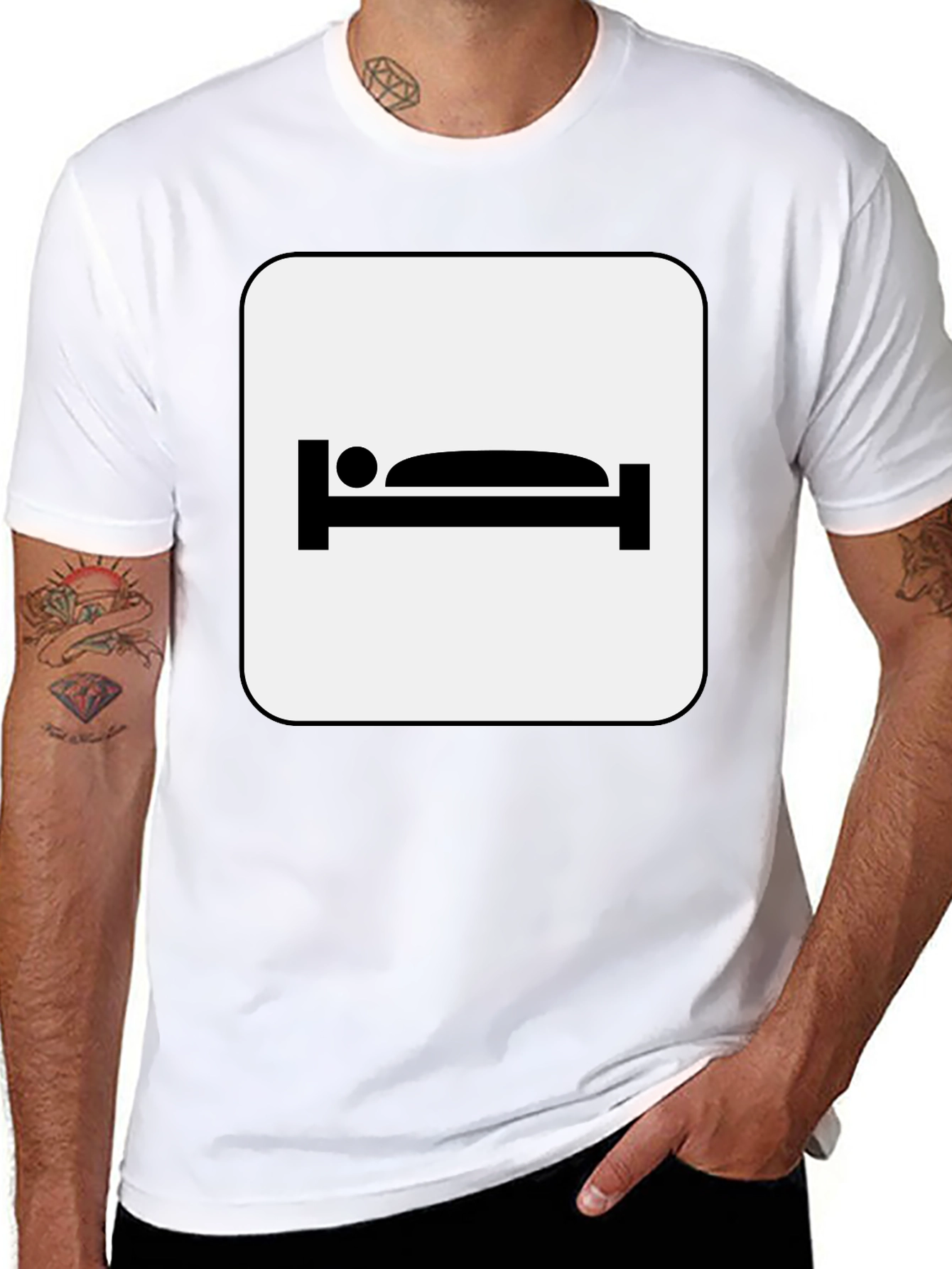 Hotel Room Bed T-Shirt - Stay Comfy!
