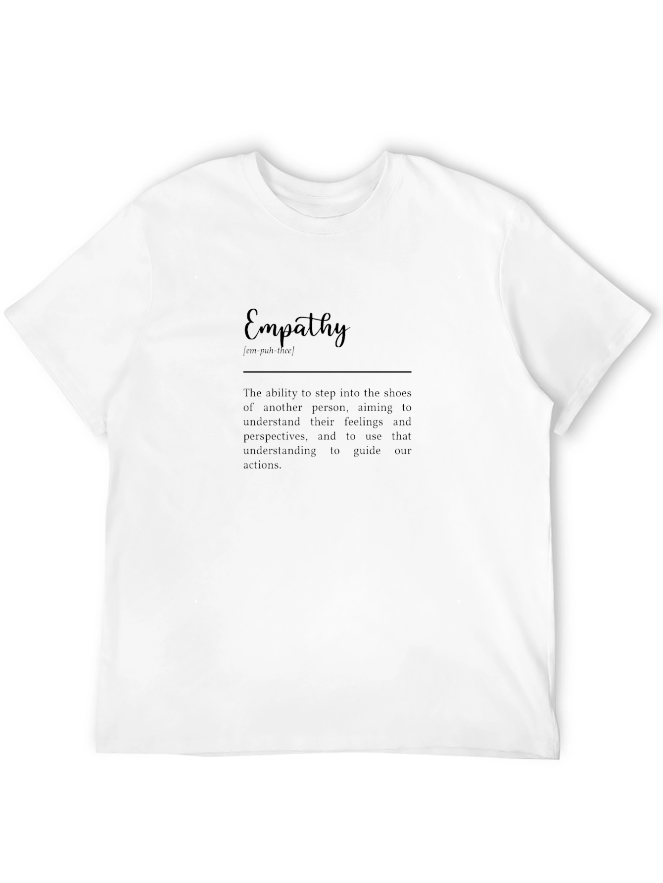 Empathy Definition Graphic T-Shirt - Stylish Unisex Tee