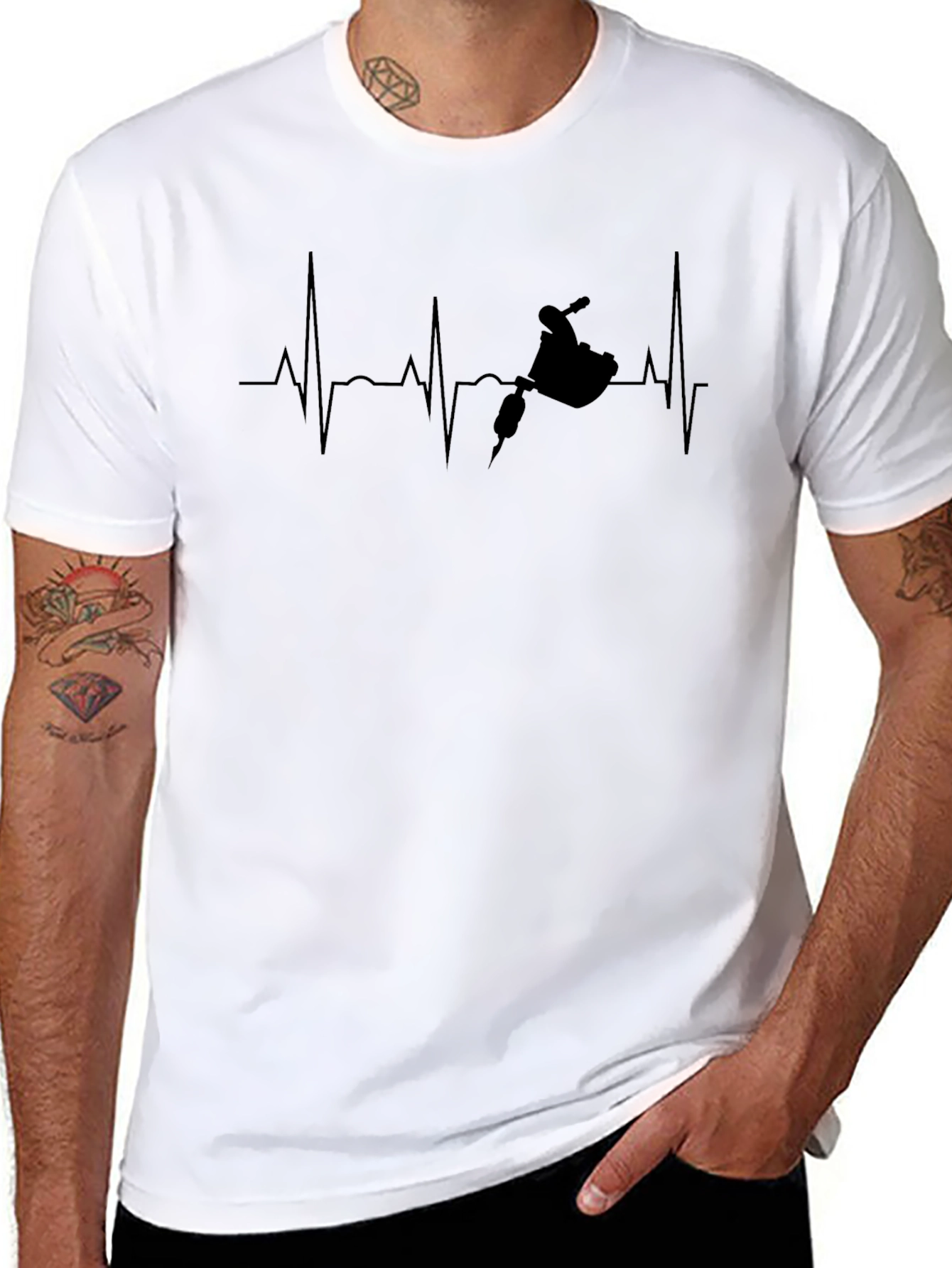 Tattoo Heartbeat T-Shirt - Ink Lover Tee