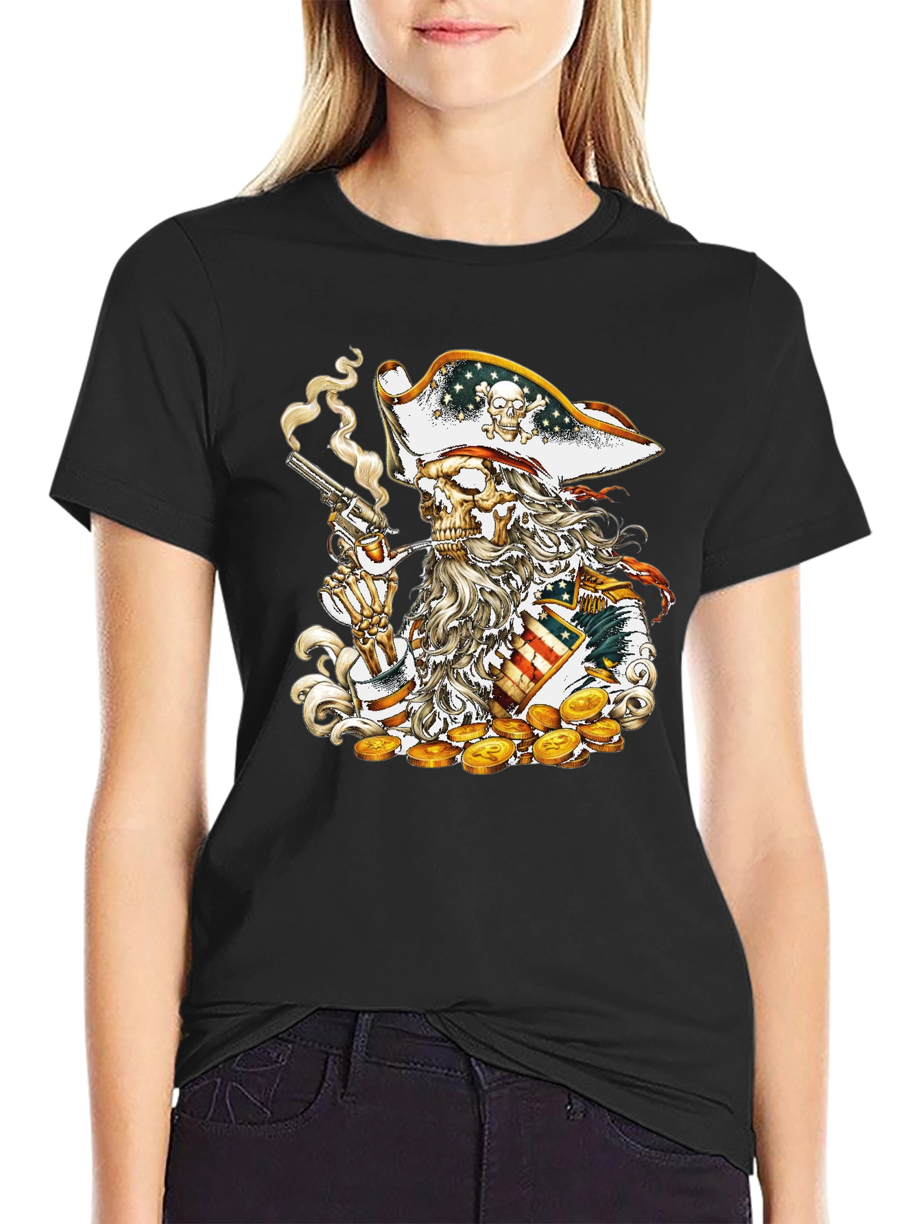 Pirate Skeleton Graphic Tee