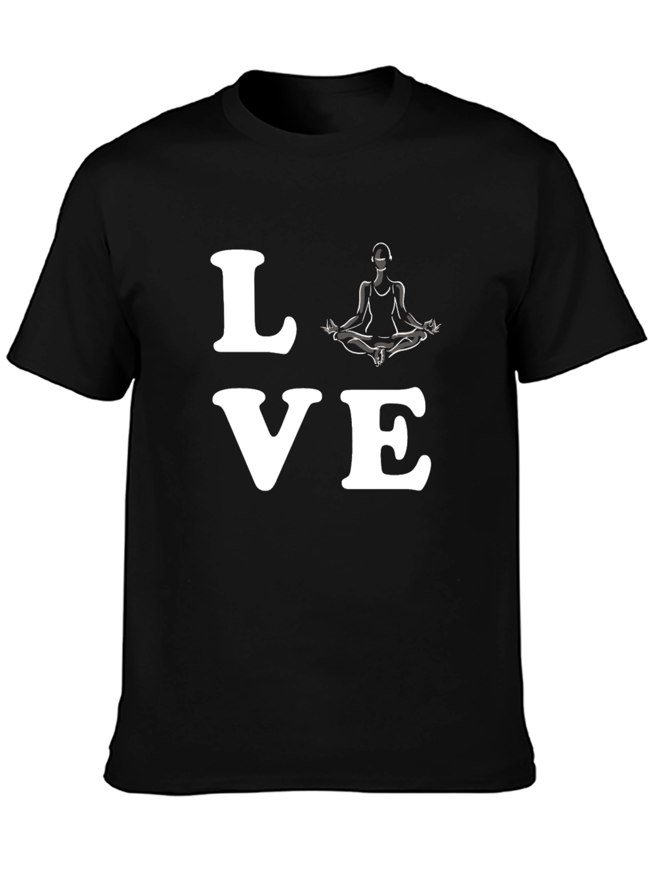 Love Yoga Graphic T-Shirt - Mens Black Tee