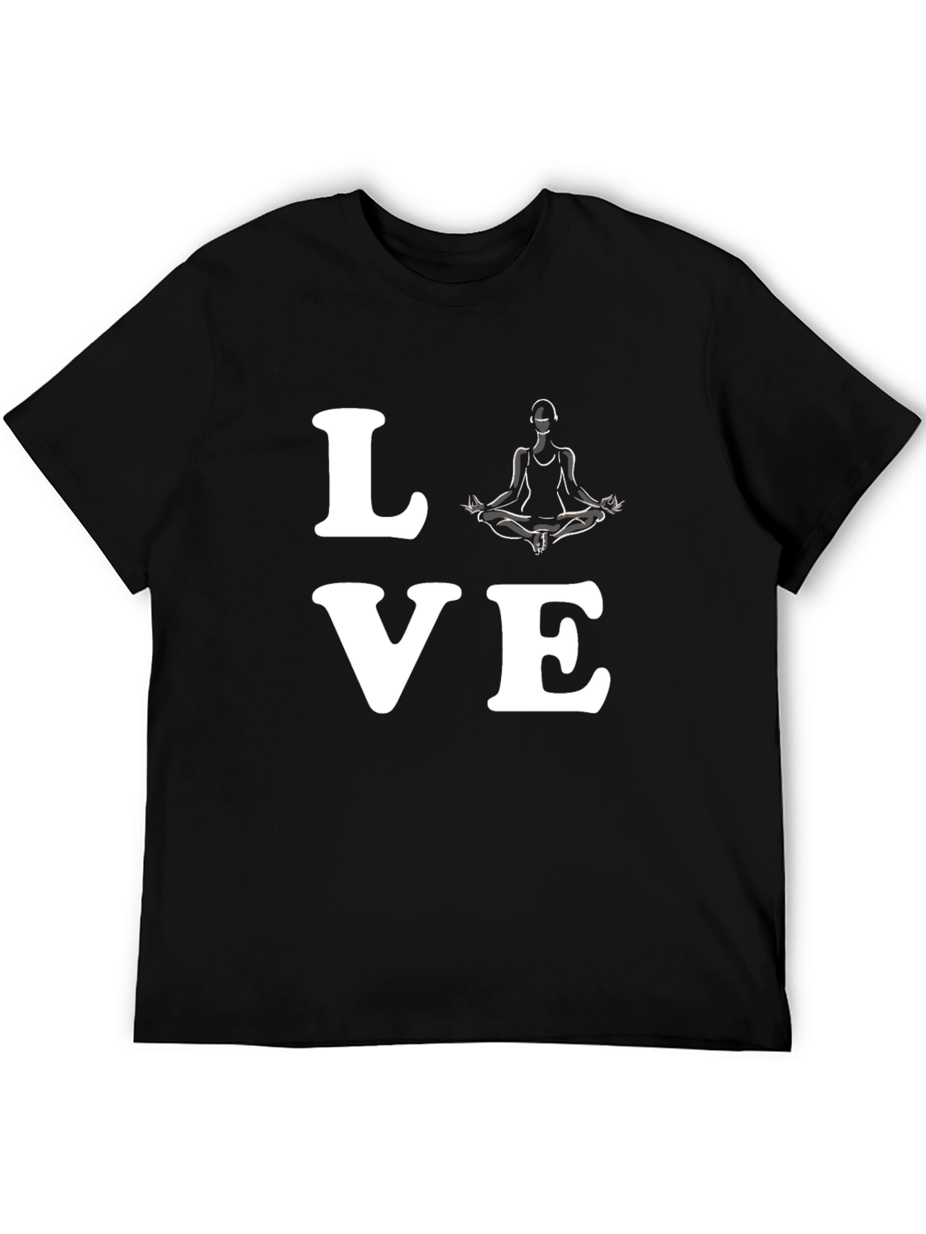 Love Yoga Graphic T-Shirt - Mens Black Tee