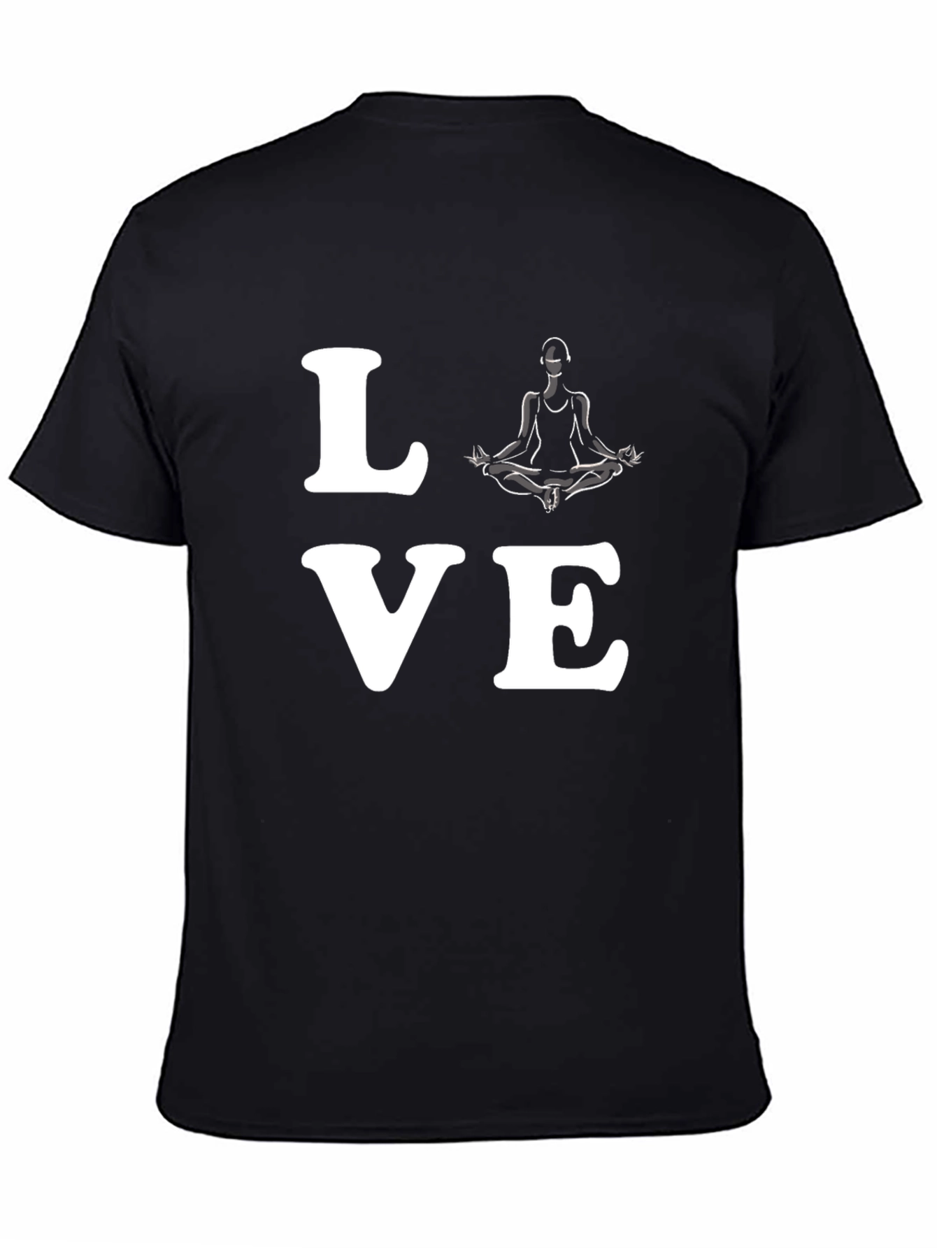 Love Yoga Graphic T-Shirt - Mens Black Tee