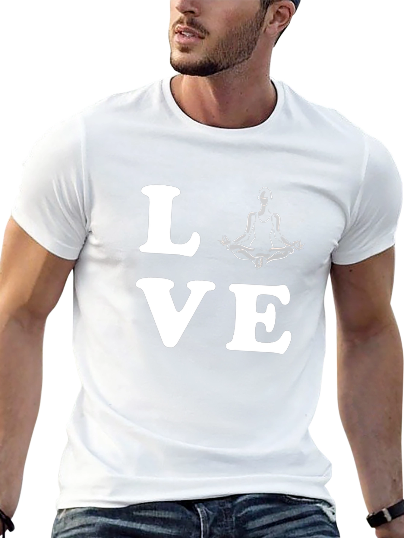 Love Yoga Graphic T-Shirt - Mens Black Tee