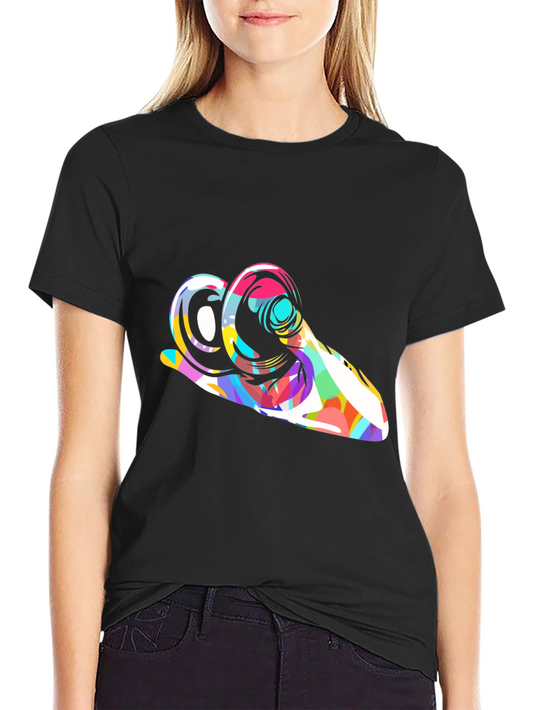 Abstract Ram Graphic Tee - Modern Art Shirt