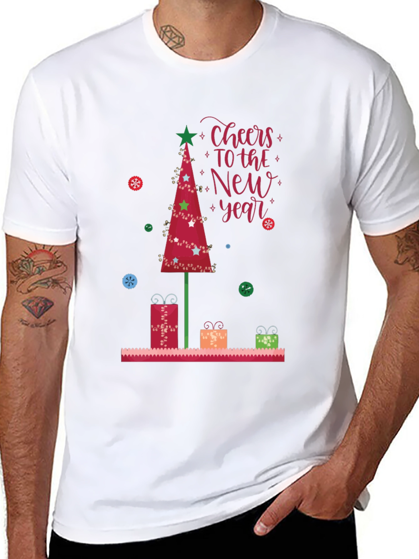 Festive New Year Tree T-Shirt