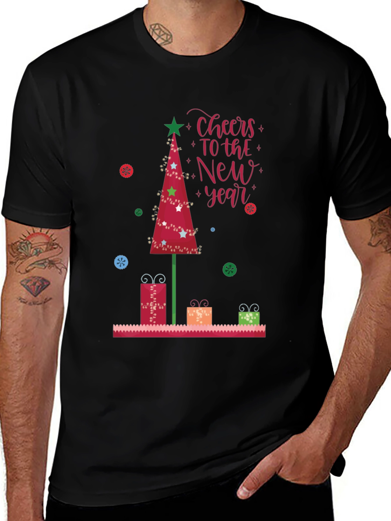 Festive New Year Tree T-Shirt
