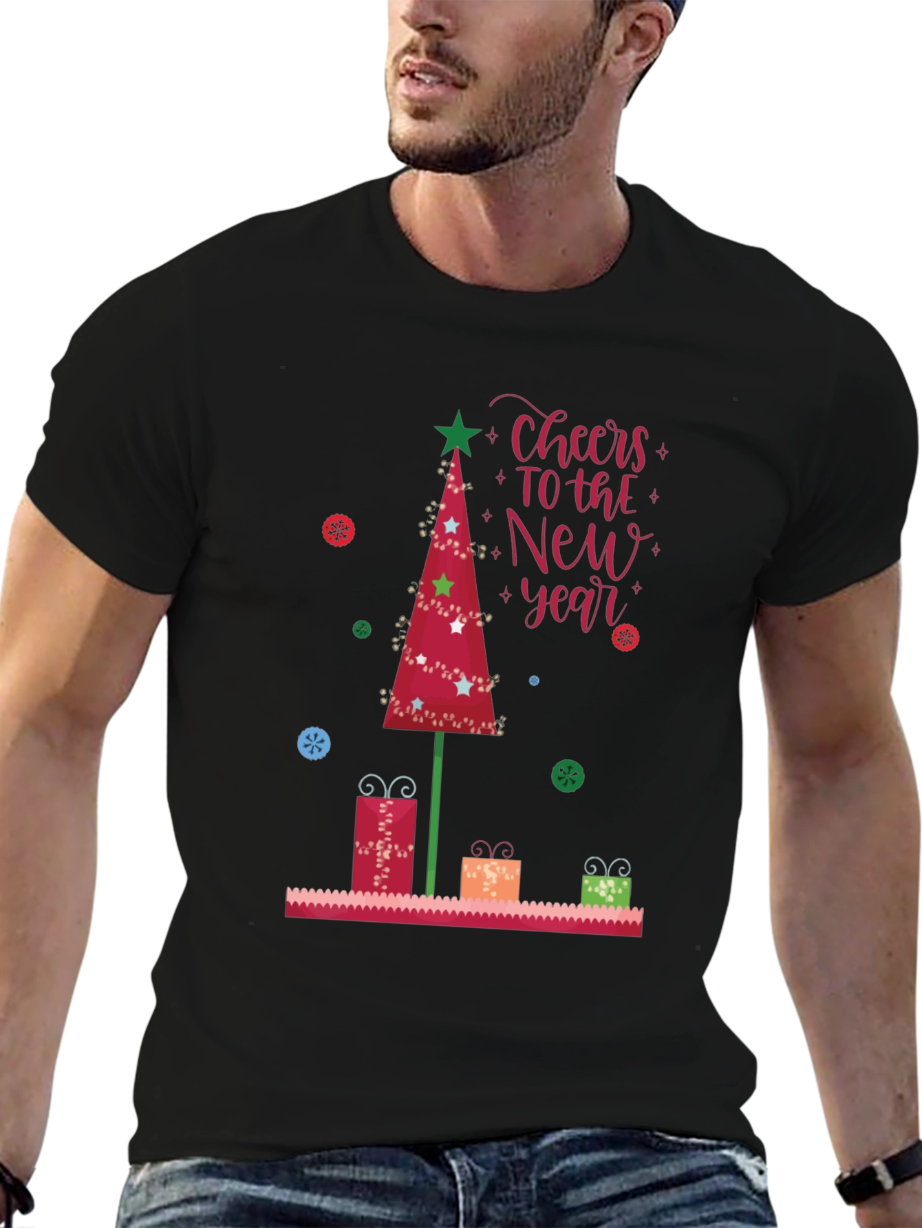 Festive New Year Tree T-Shirt