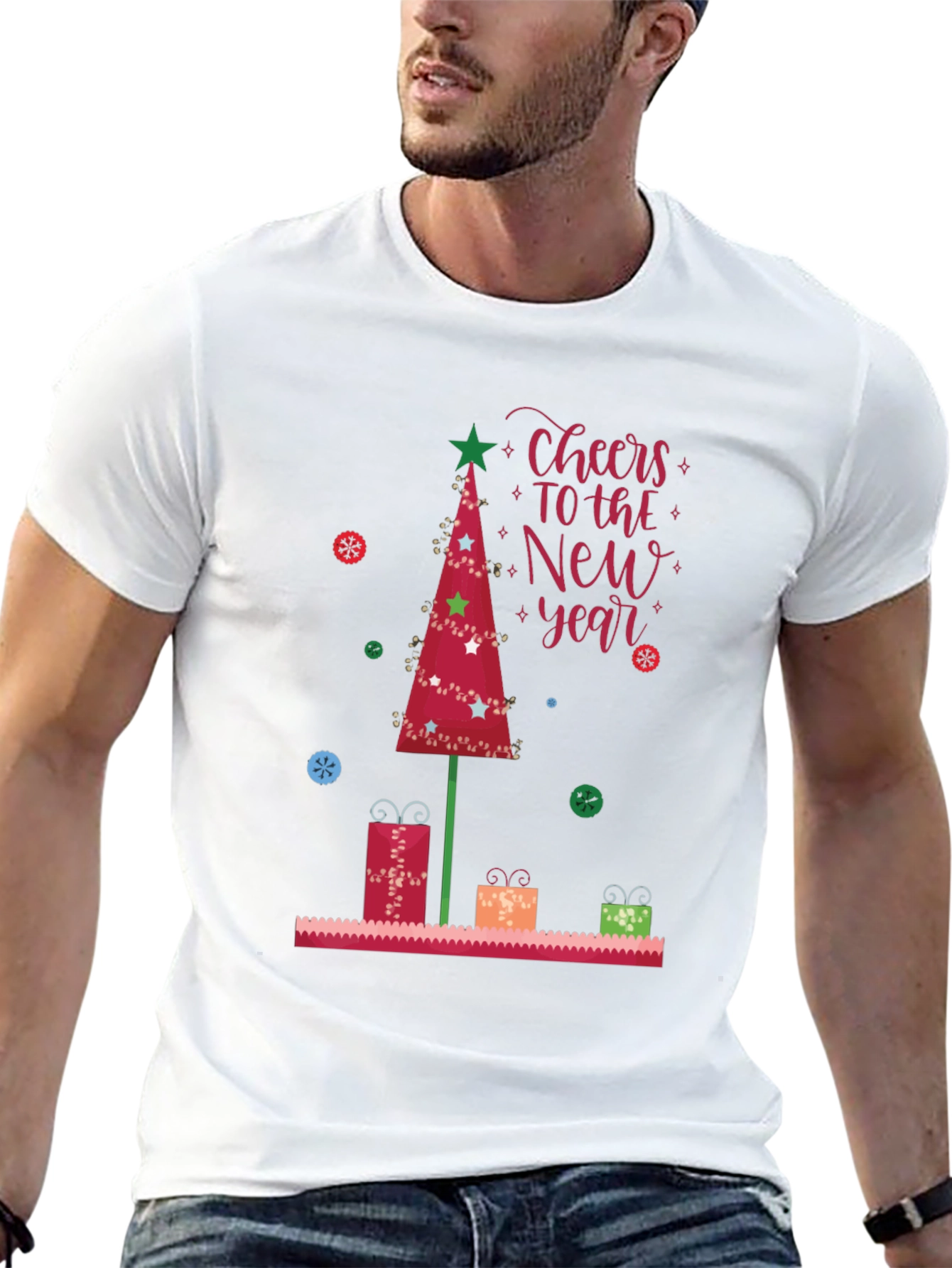 Festive New Year Tree T-Shirt