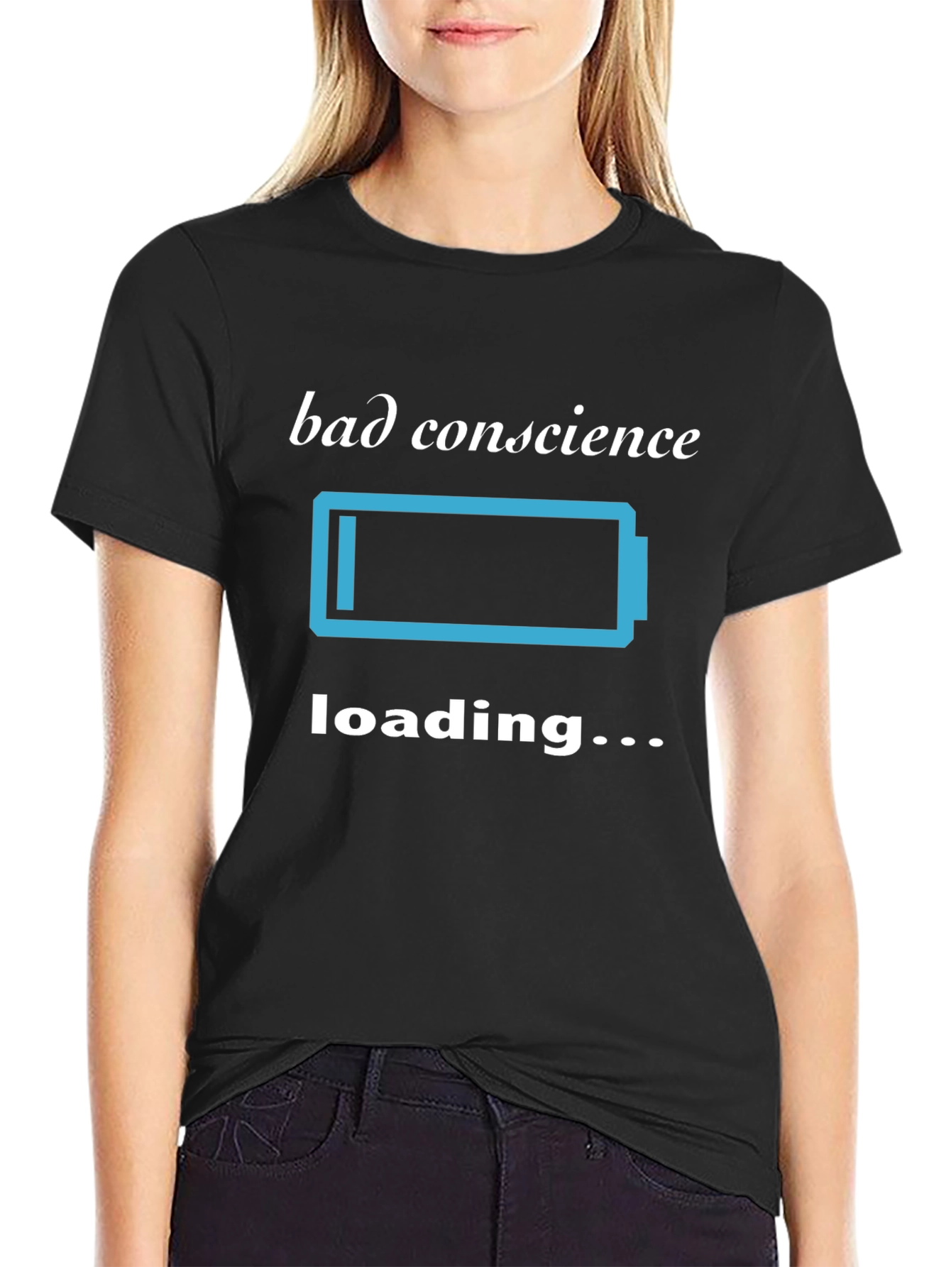 Bad Conscience Loading T-Shirt - Funny Sarcastic Tee