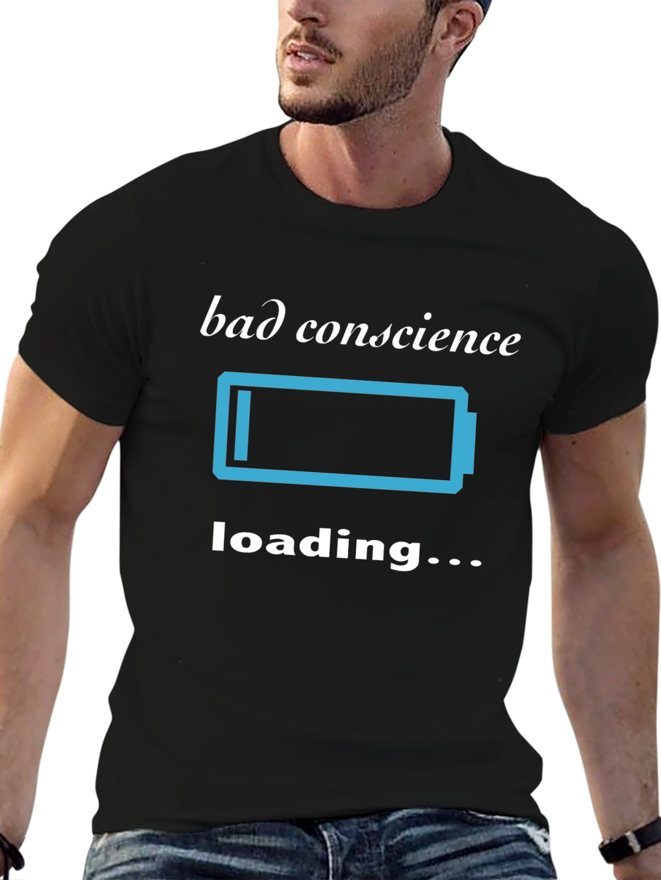 Bad Conscience Loading T-Shirt - Funny Sarcastic Tee