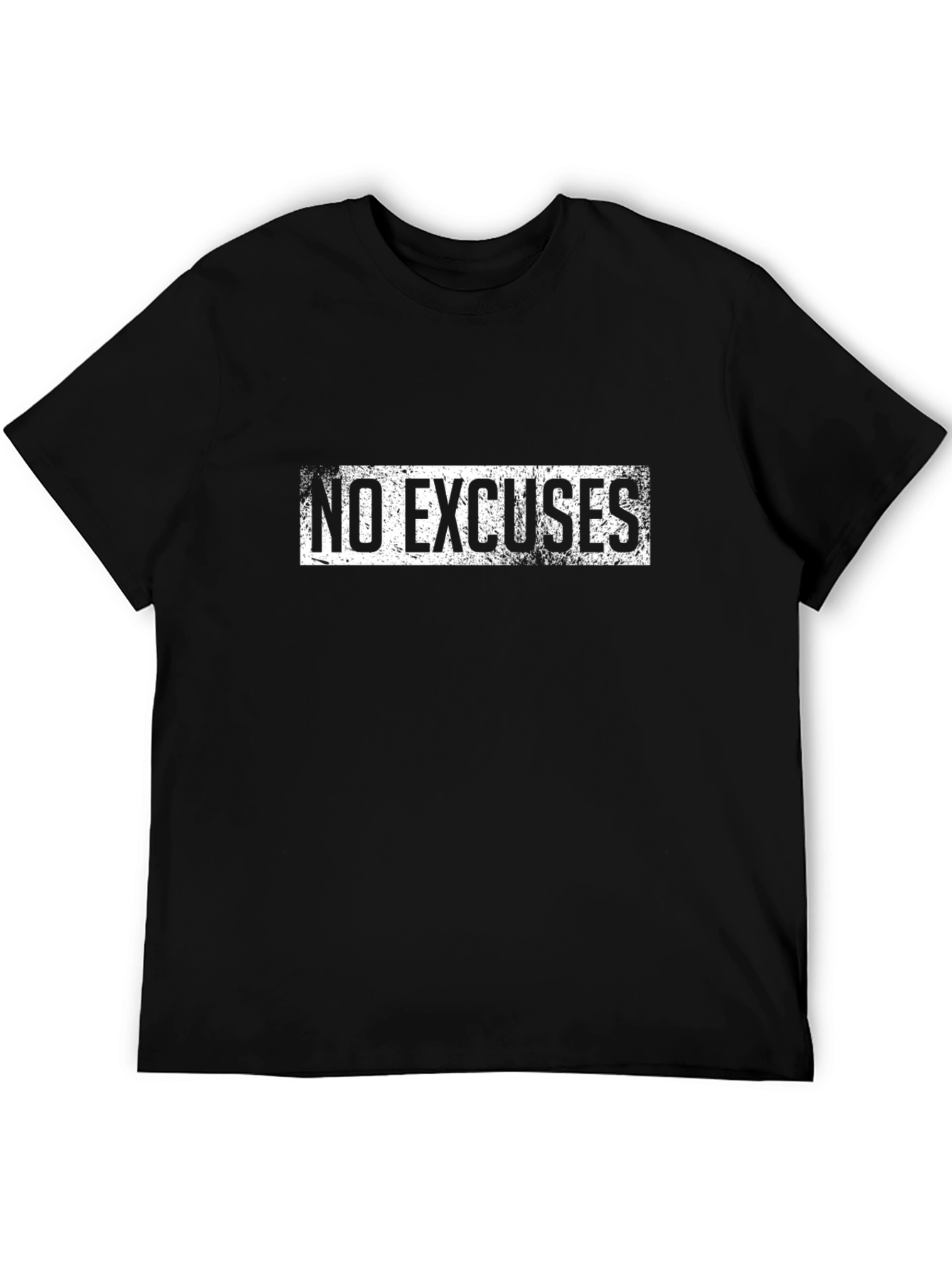 No Excuses Graphic T-Shirt - Black