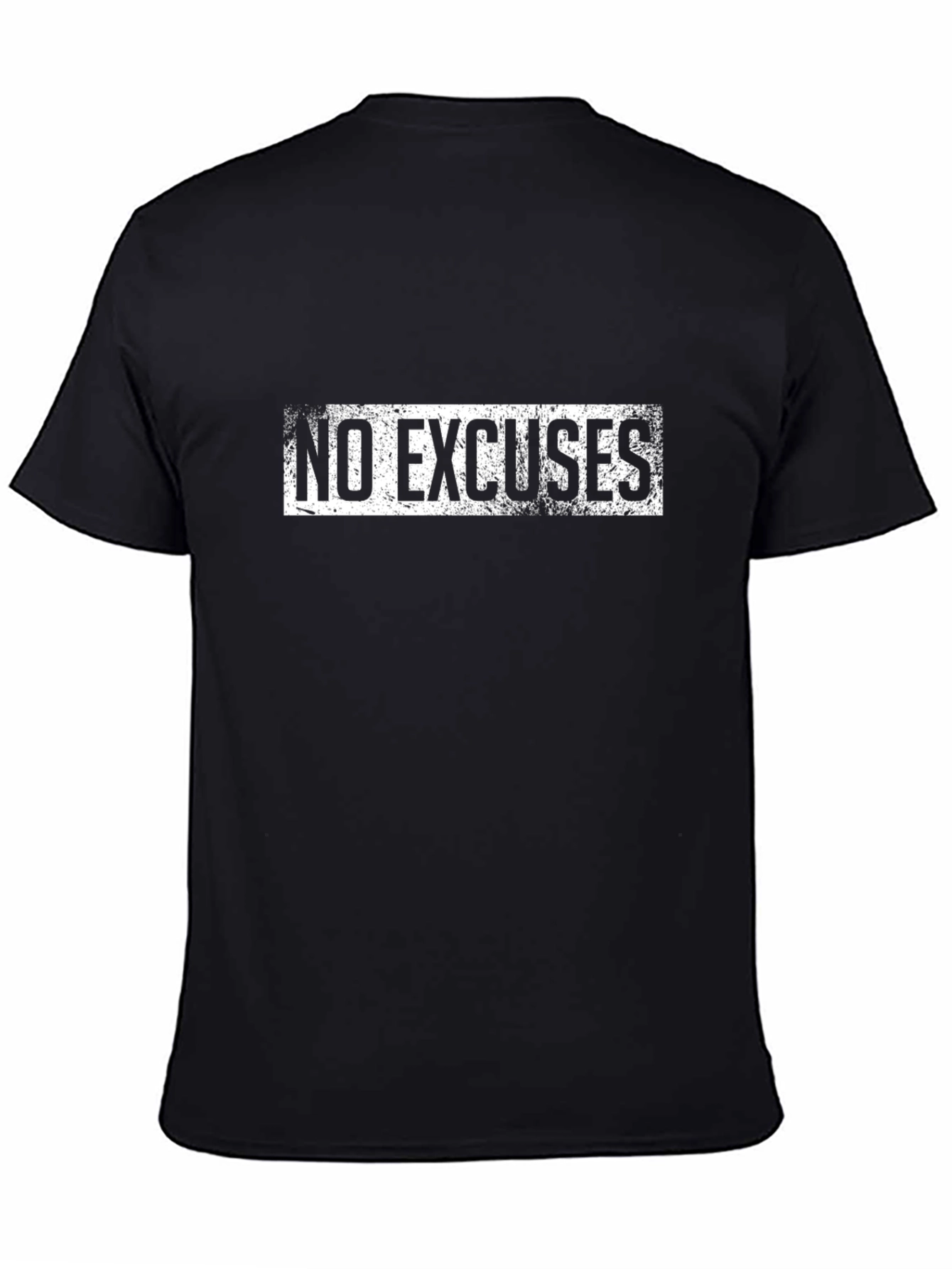 No Excuses Graphic T-Shirt - Black