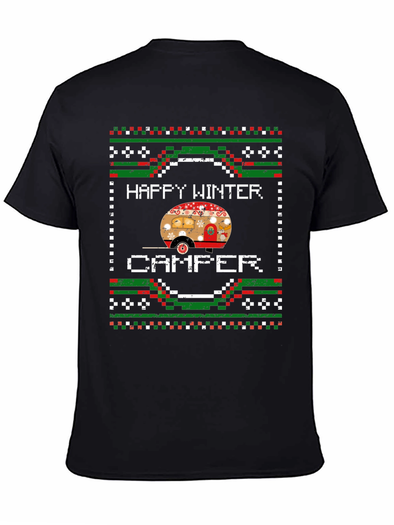 Happy Winter Camper Graphic T-Shirt