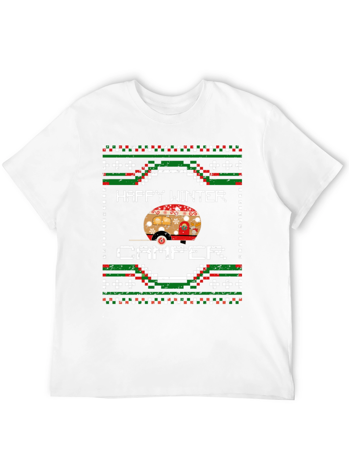 Happy Winter Camper Graphic T-Shirt