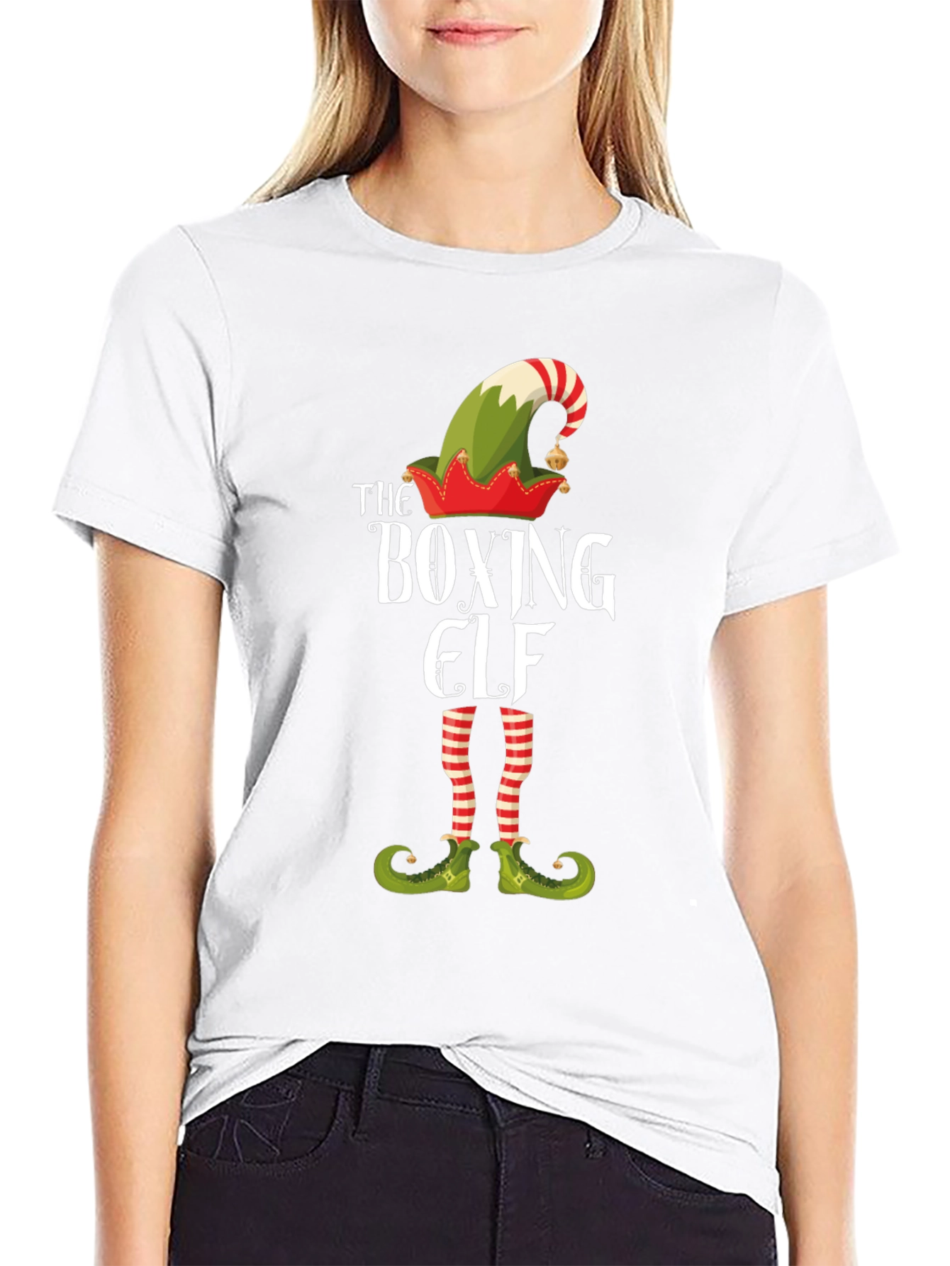 Boxing Elf Christmas T-Shirt - Holiday Fun