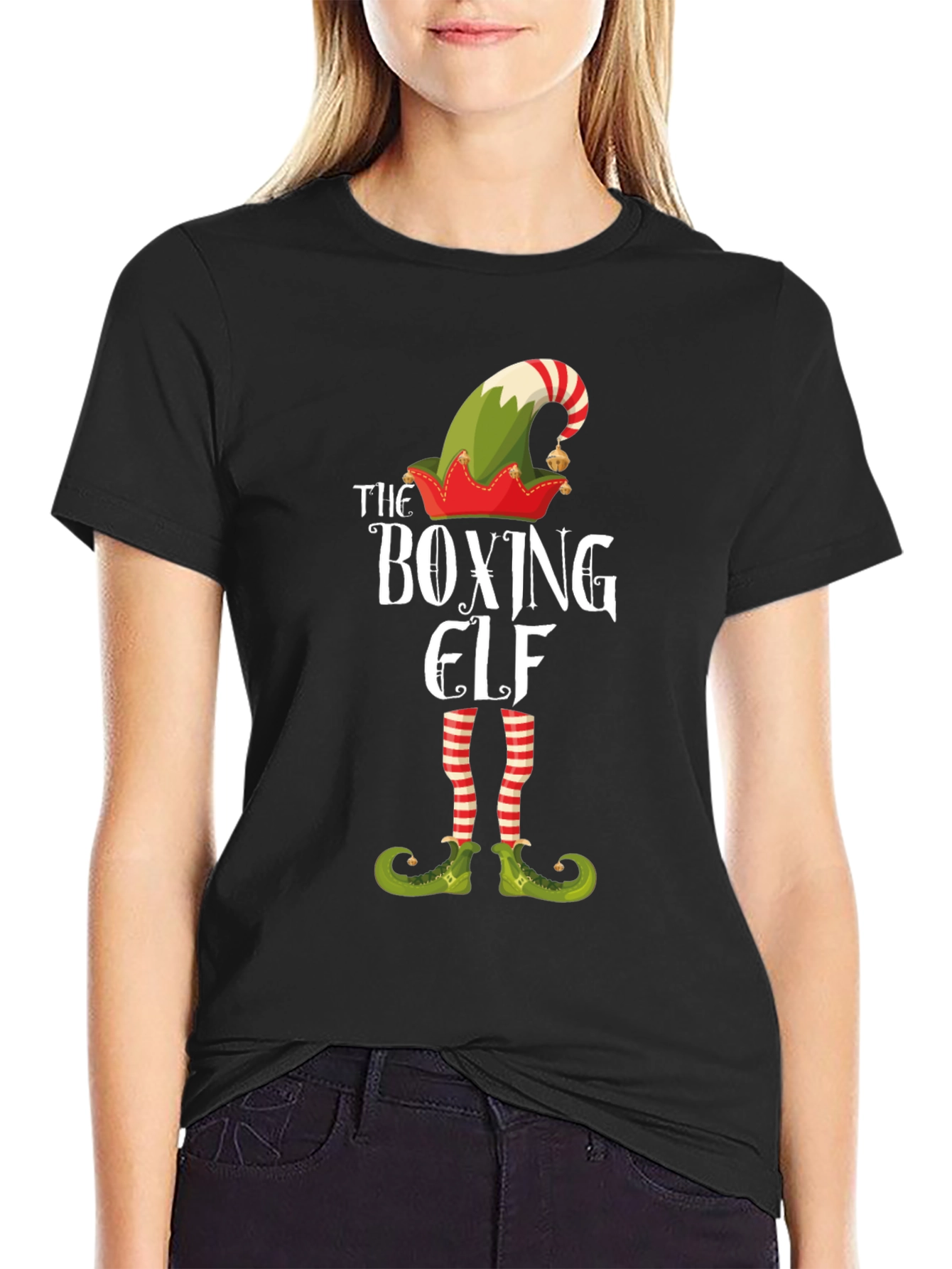 Boxing Elf Christmas T-Shirt - Holiday Fun