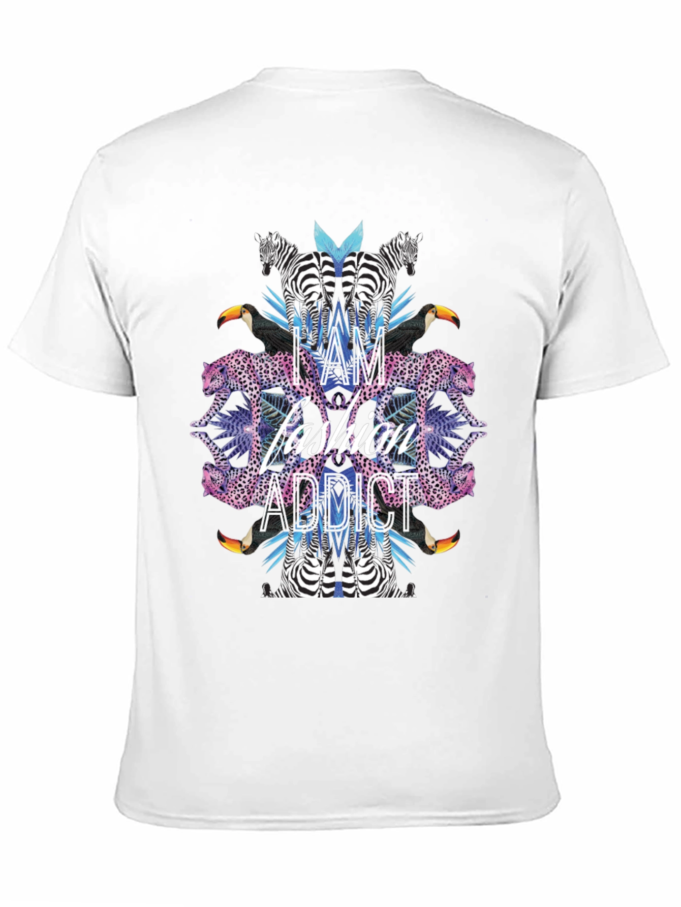 I am Fashion Addict Graphic Print T-Shirt