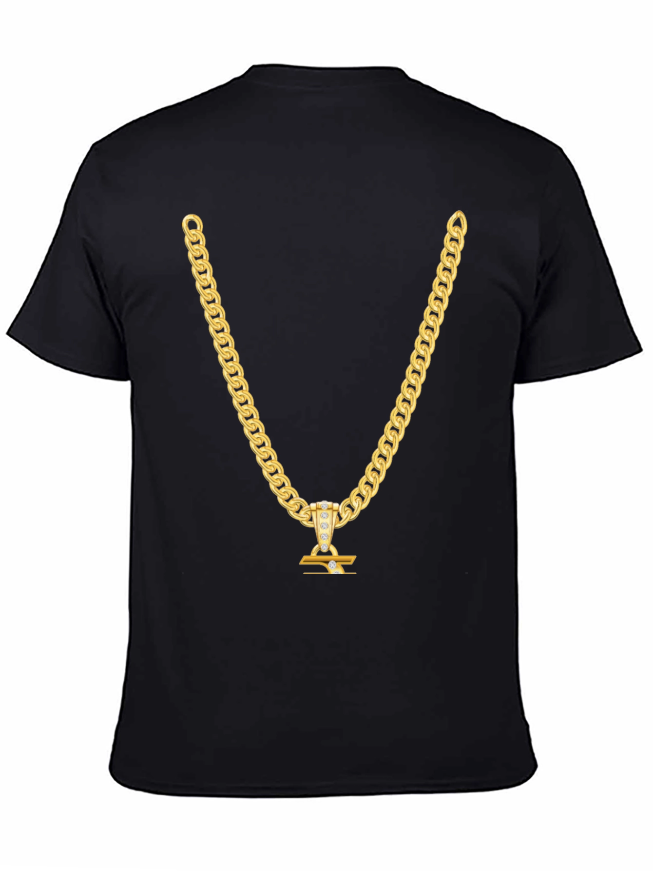 Gold Chain T-Shirt - Statement Piece
